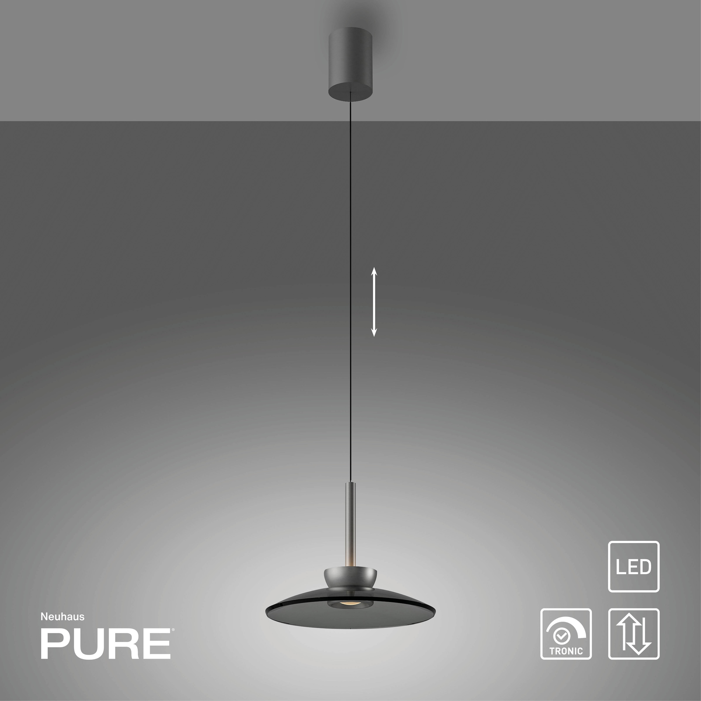 Neuhaus PURE LED Pendelleuchte »PURE Moon« LED-Board 1 Stk. Warmweiß Comfort Lift, dimmfähig über separaten Tronicdimmer