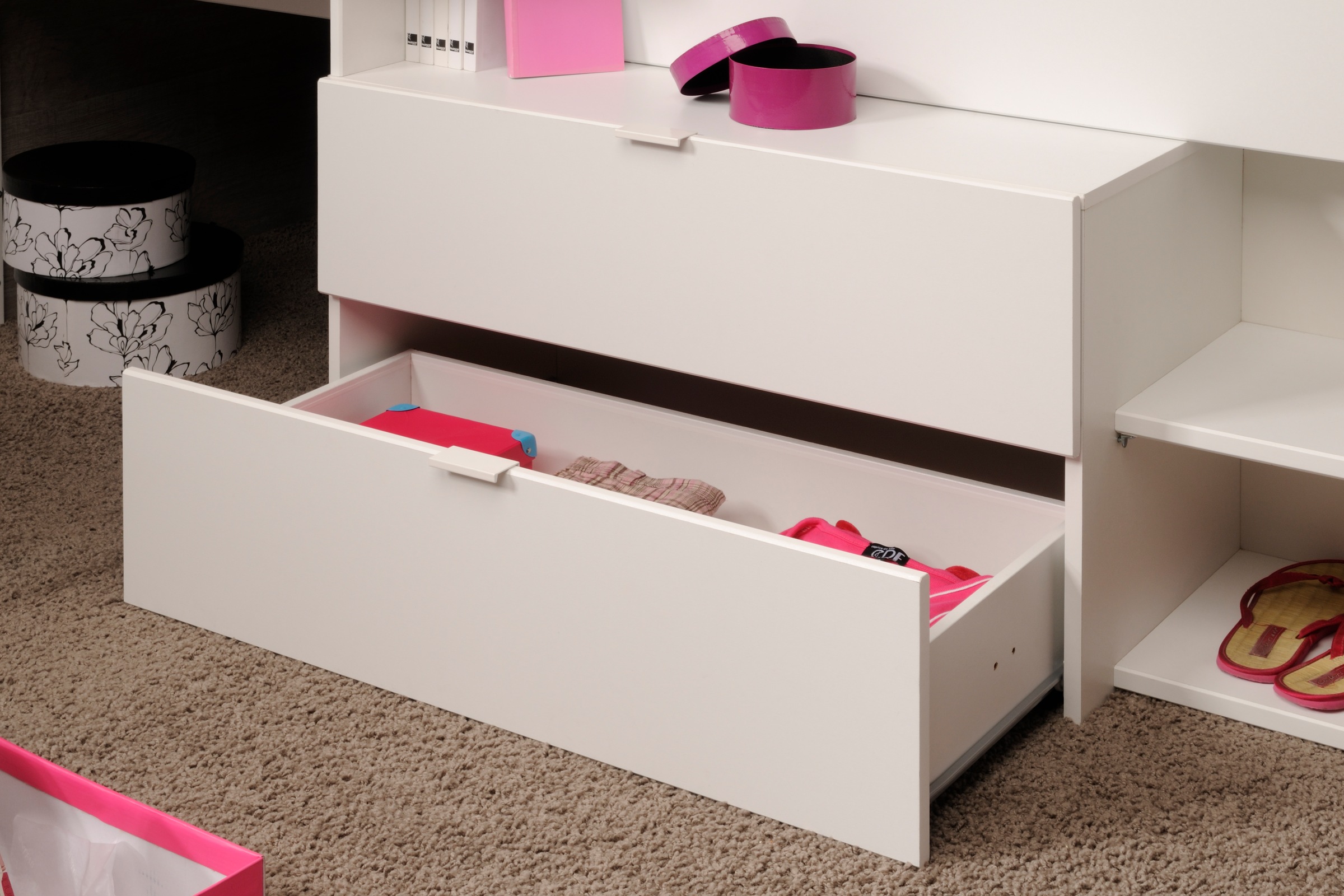 Parisot Jugendzimmer-Set »Parisot, Milky 11«, (5 tlg.), viel Stauraum, komplettes Zimmer, für Jungen und Mädchen