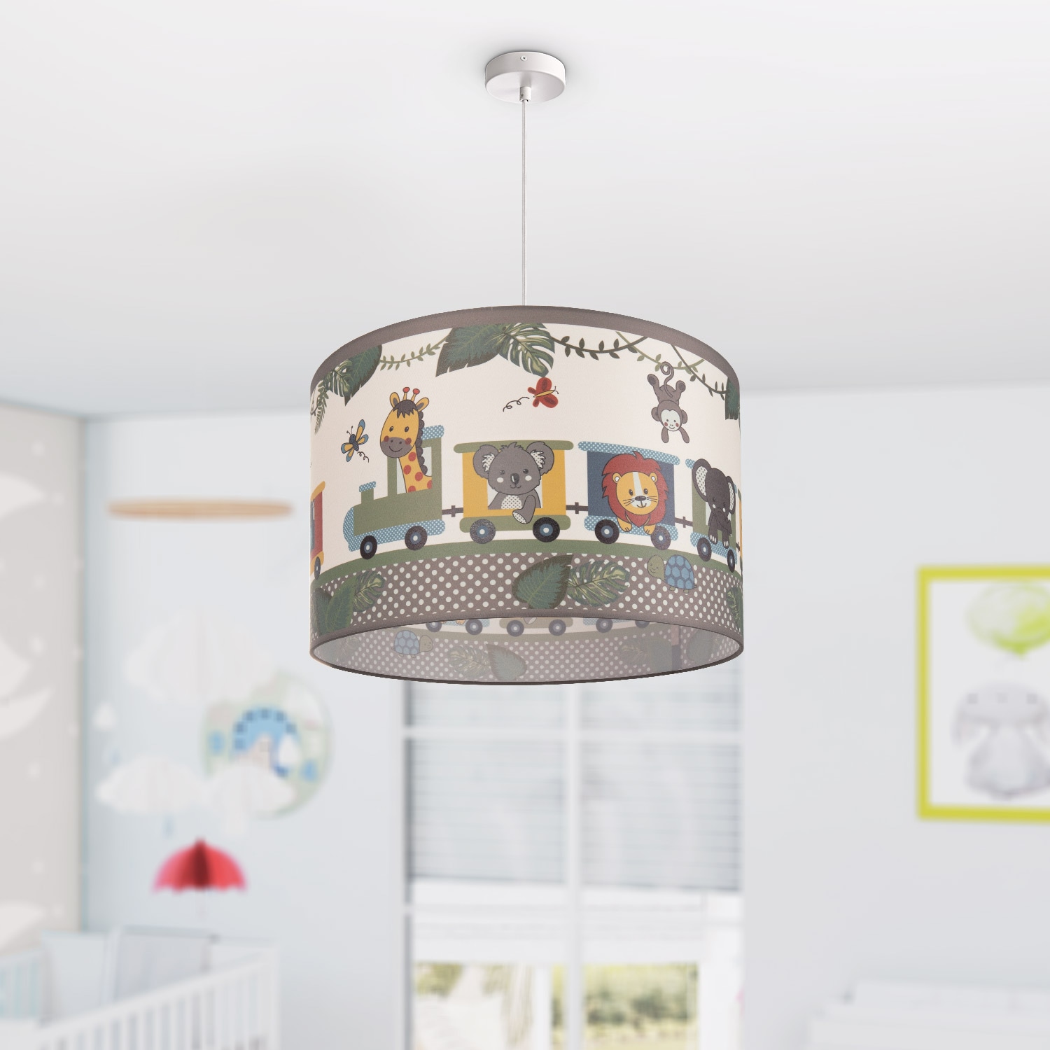 3 Kinderlampe kaufen E27 Lampe Kinderzimmer »Diamond online LED Paco XXL Pendelleuchte 635«, mit Deckenlampe | Jahren 1 Zug Home Tieren, Garantie flammig-flammig,