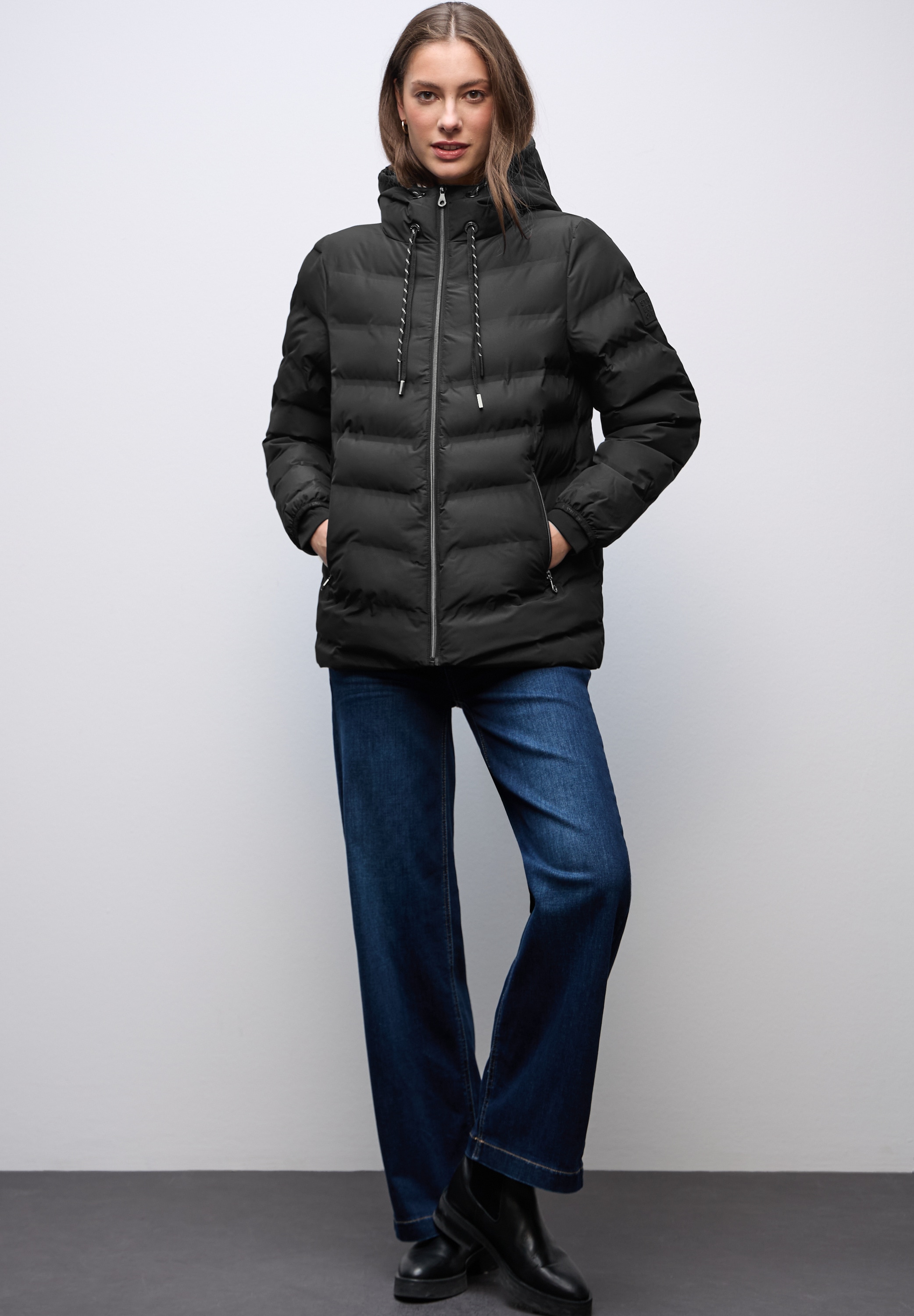 STREET ONE Steppjacke mit Kapuze mit Kapuze