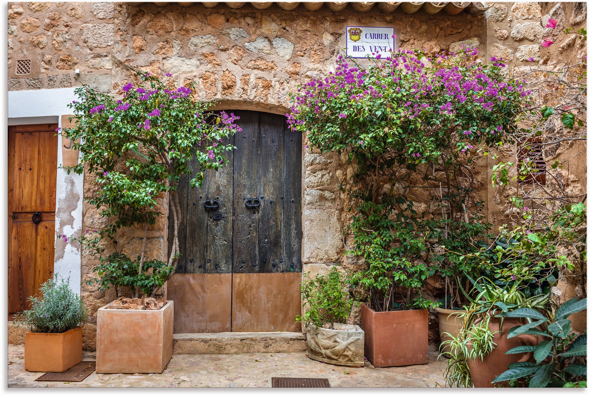 Artland Wandbild »Altstadtgasse im Dorf Fornalutx Mallorca«, Fenster &  Türen, (1 St.), als Alubild, Leinwandbild, Wandaufkleber oder Poster in  versch. Größen bequem bestellen