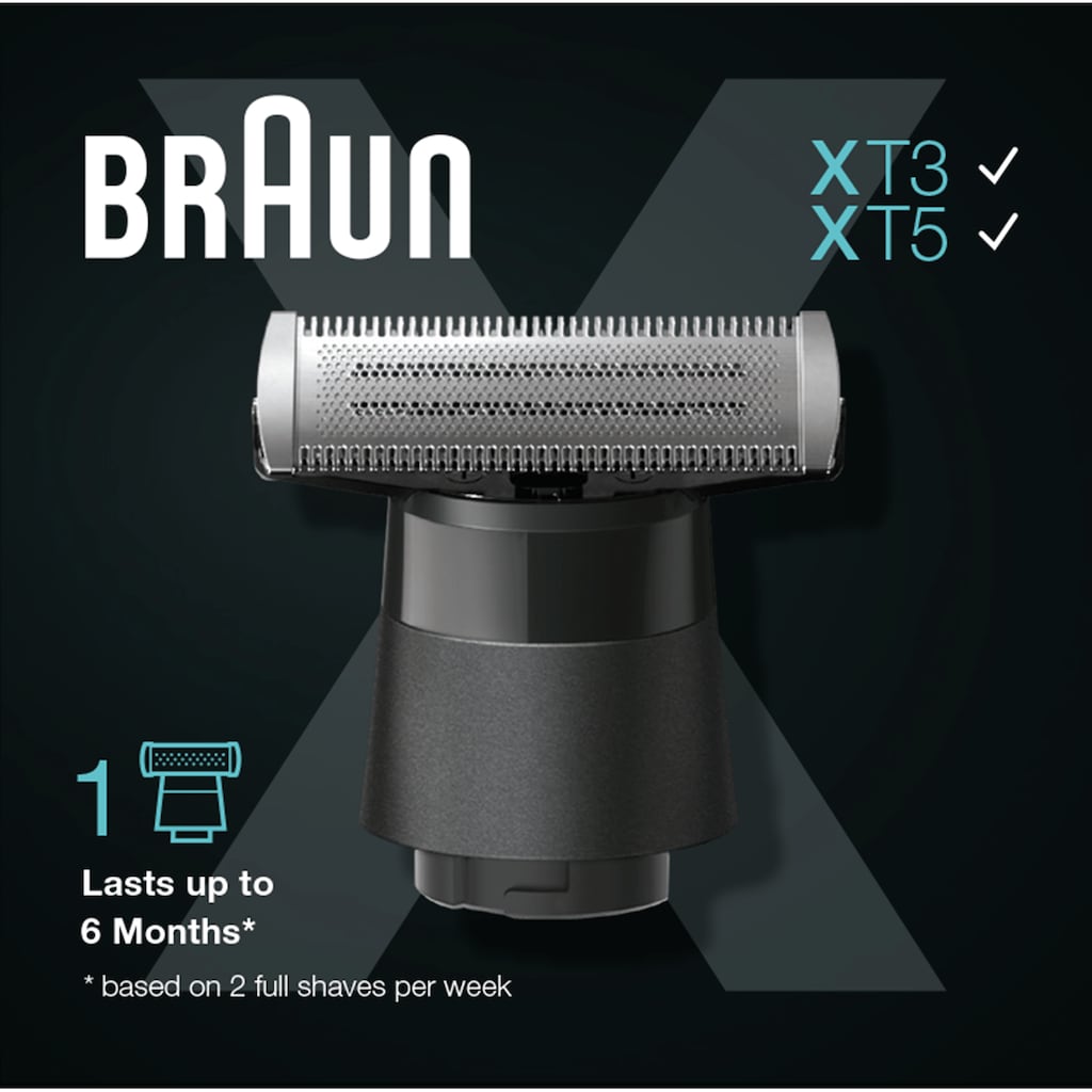 Braun Ersatzscherkopf »Series X Schersystem XT10«, (1 St.), 4D-Klingen-Technologie