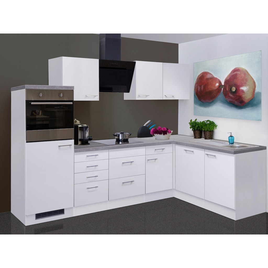 Flex-Well Küchenzeile »Kopenhagen«, wahlweise mit E-Geräten, Gesamtbreite 280 x 170 cm