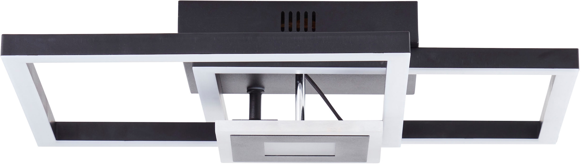 Brilliant LED Deckenleuchte »Avanza« LED-Modul Warmweiß LED-Profilleuchte, 40 x 40 cm, 2900 lm, 3000 K, schwenkbar, schwarz