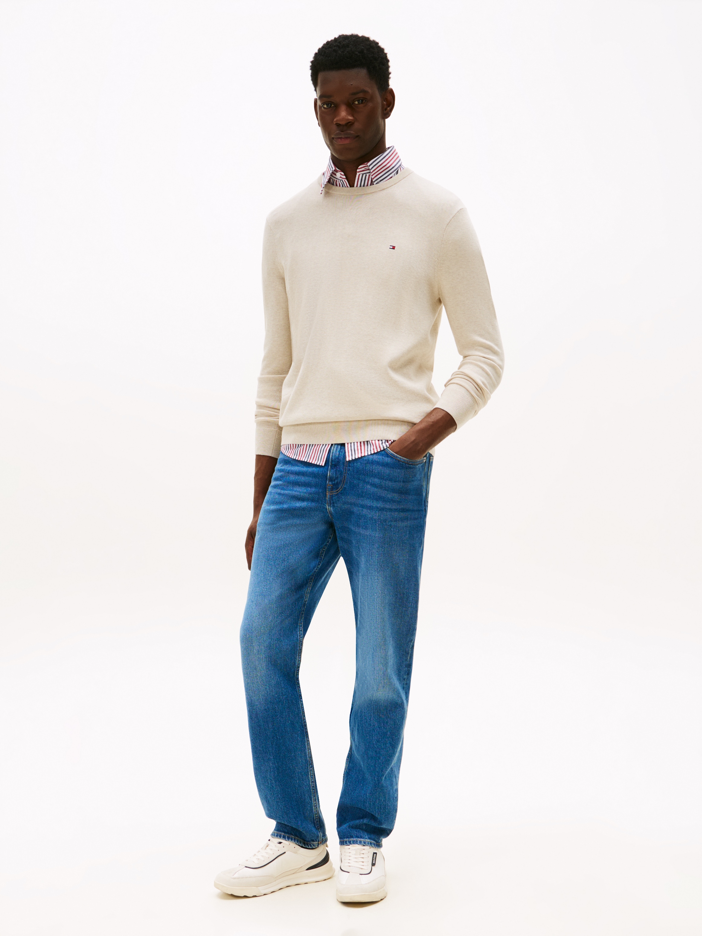 Tommy Hilfiger Rundhalspullover »ESSENTIAL COTTON CREW NECK«