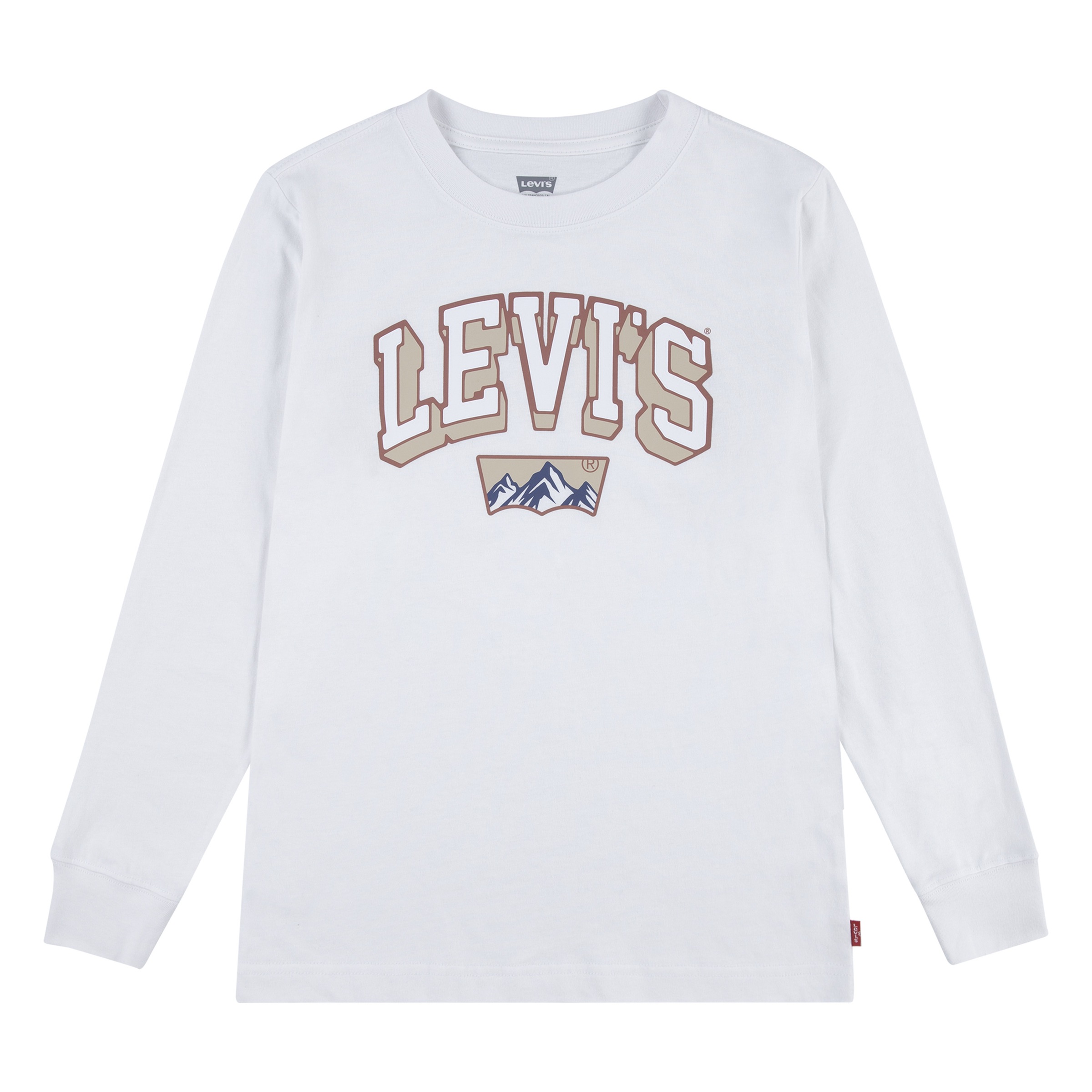 Levi's® Kids Langarmshirt »LVB ACADEMIC ADVENTURER LS TEE«, mit großem Logoprint, aus Baumwolle - for Boys