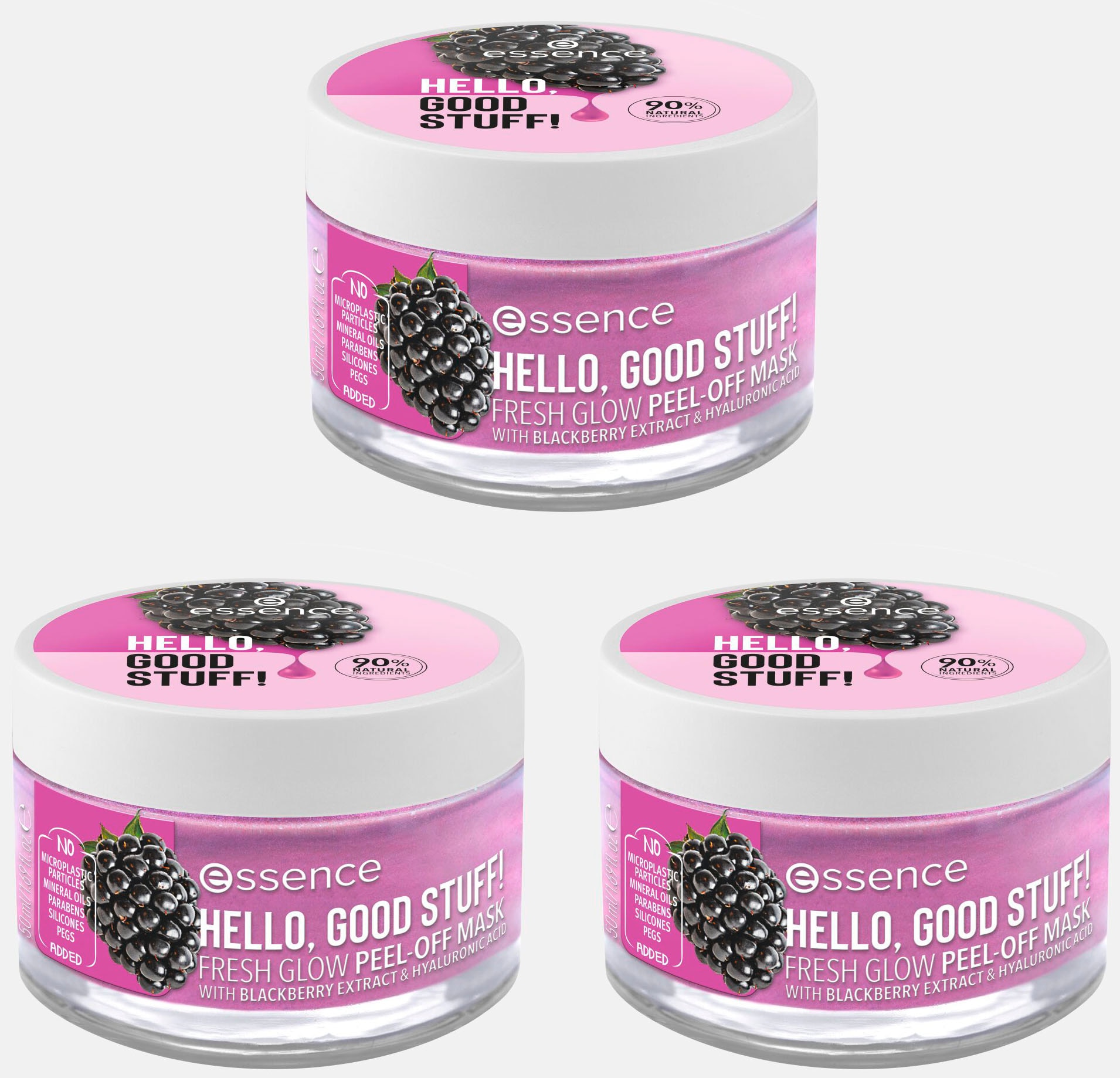 Gesichtsmaske »HELLO, GOOD STUFF! FRESH GLOW PEEL-OFF MASK«, (3 tlg.)