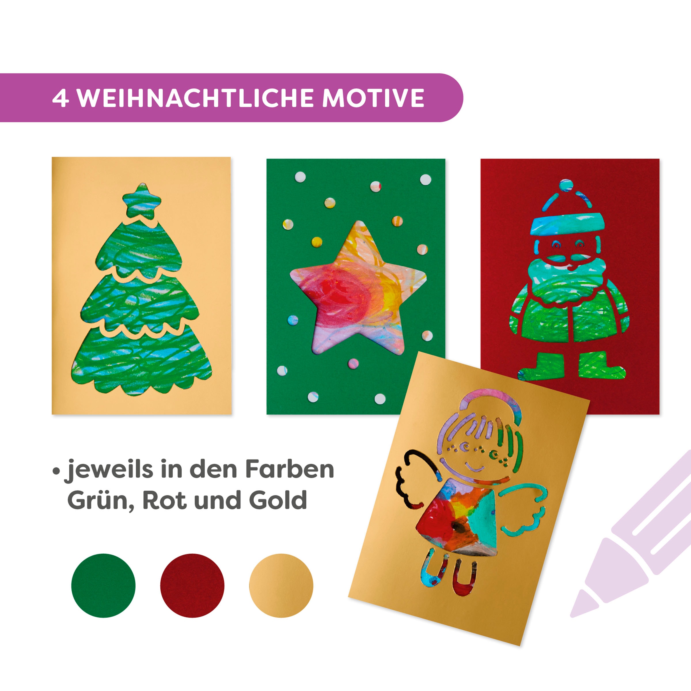 Haba Kreativset »2er Bastelsets Erstes Basteln Weihnachten«