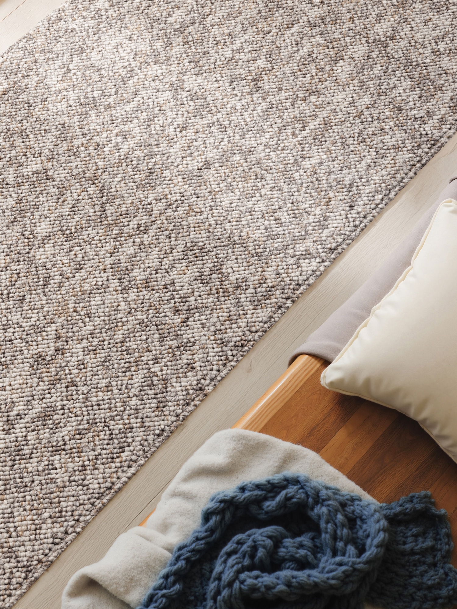 ELLE DECORATION Teppich »Rocco«, rechteckig, 10 mm Höhe, Nachhaltig, Läufer, waschbar, Wohnzimmer, Esszimmer, Woll-Optik