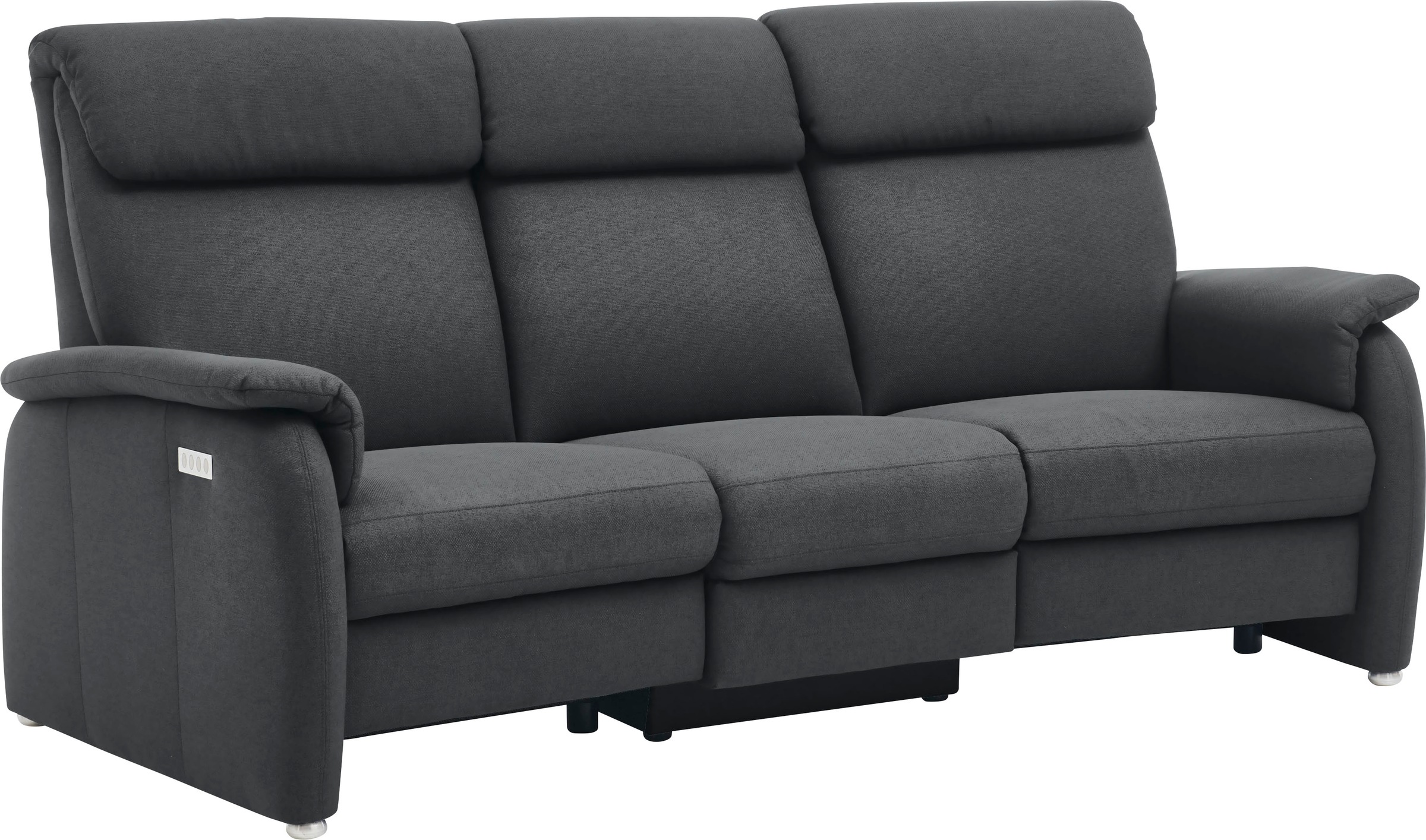 Home affaire 3-Sitzer »Turin mit Steckdose und USB-Port auch in Easy care-Bezug«, 2 x vollmotorische Relaxfunktion, herunterklappbarer Tisch