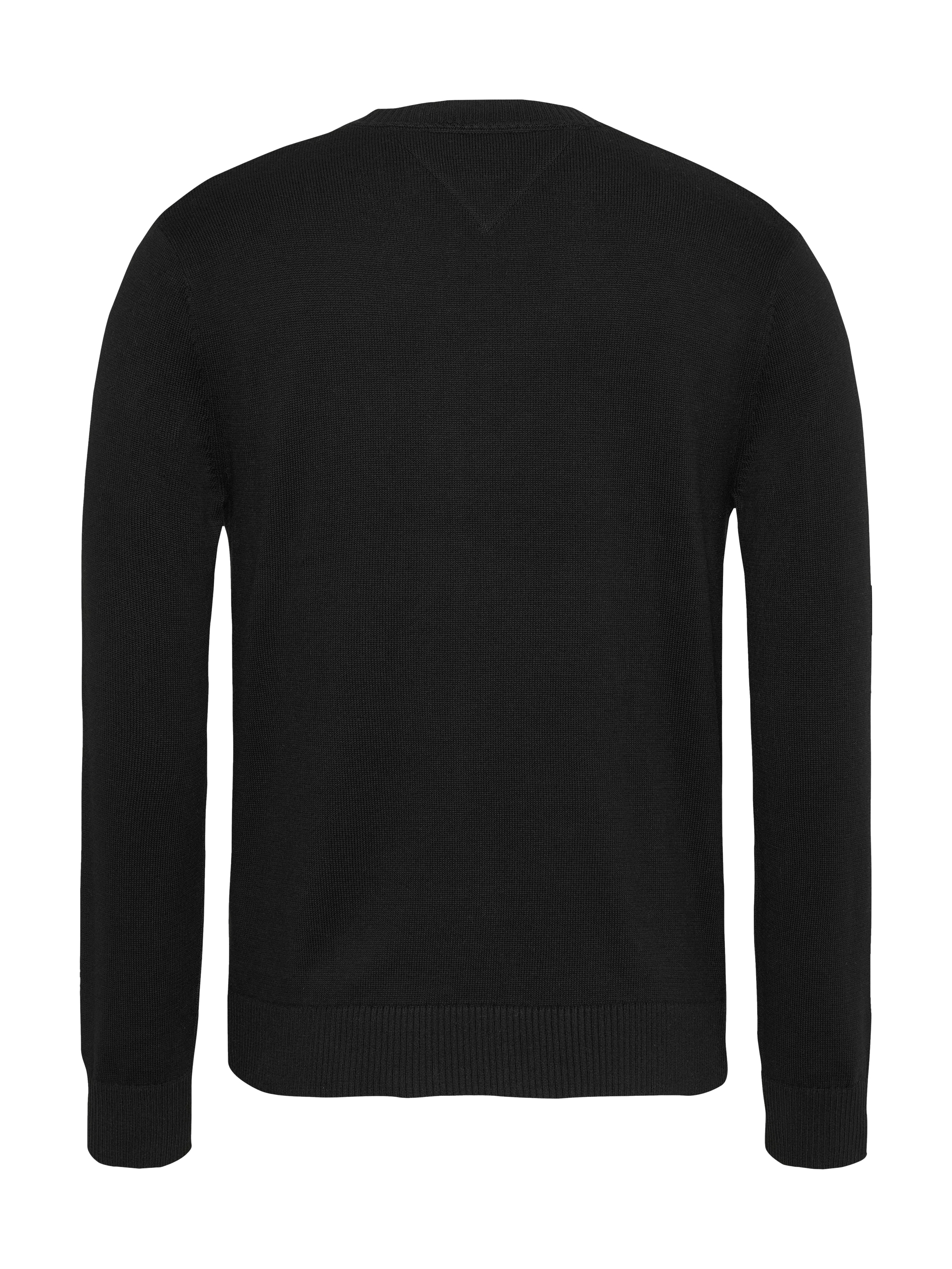 Tommy Jeans Rundhalspullover »TJM SLIM ESSENTIAL LIGHT SWEATER«, mit Flag-Patch