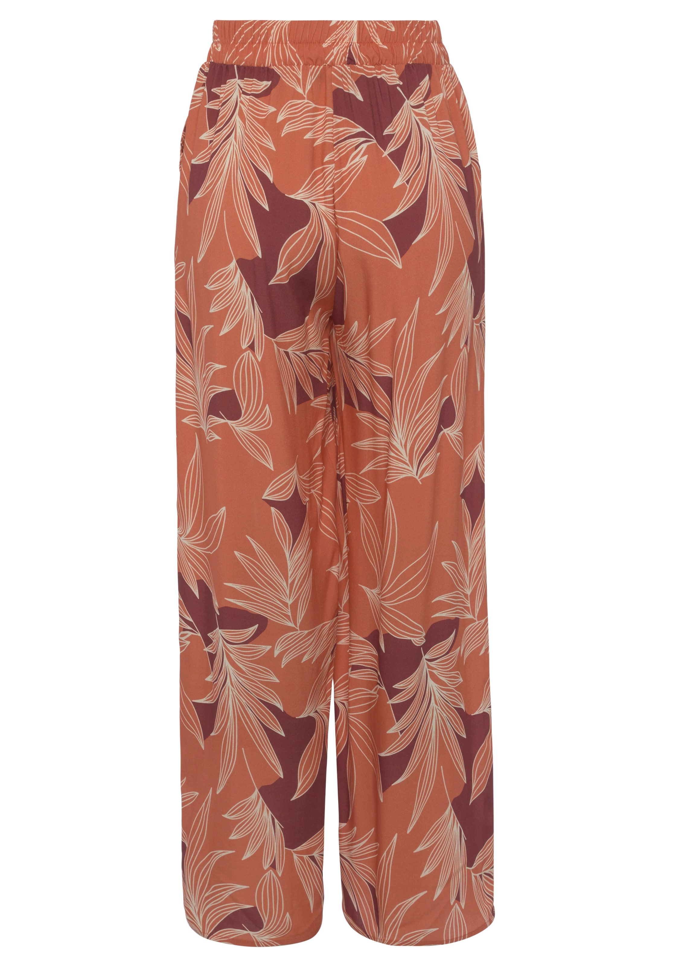 LASCANA Palazzohose, mit Alloverprint und Taschen, Wide-Leg, Stoffhose