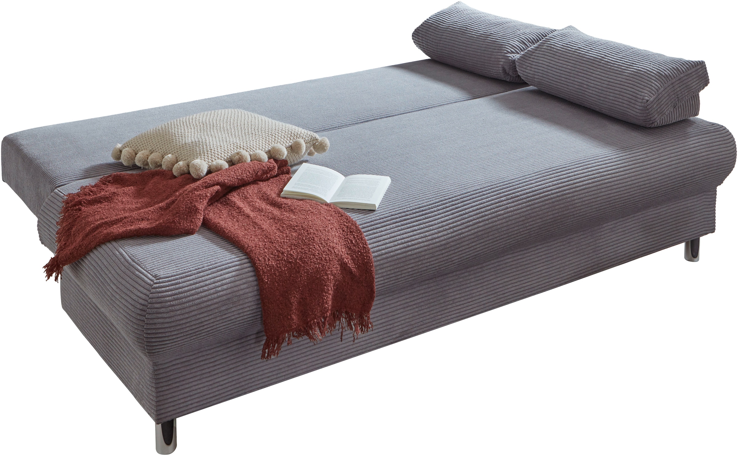 INOSIGN Schlafsofa »Como«, 2-Sitzer, Federkern, Breite 196 cm, inkl. Rücken.-und Armlehnenkissen
