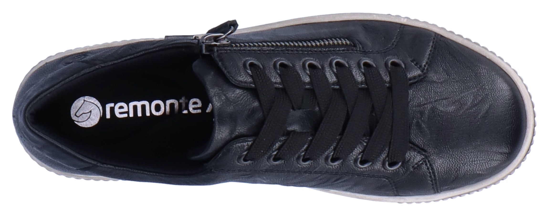 Remonte Plateausneaker, Freizeitschuh, Halbschuh, Schnürschuh mit Außenreißverschluss