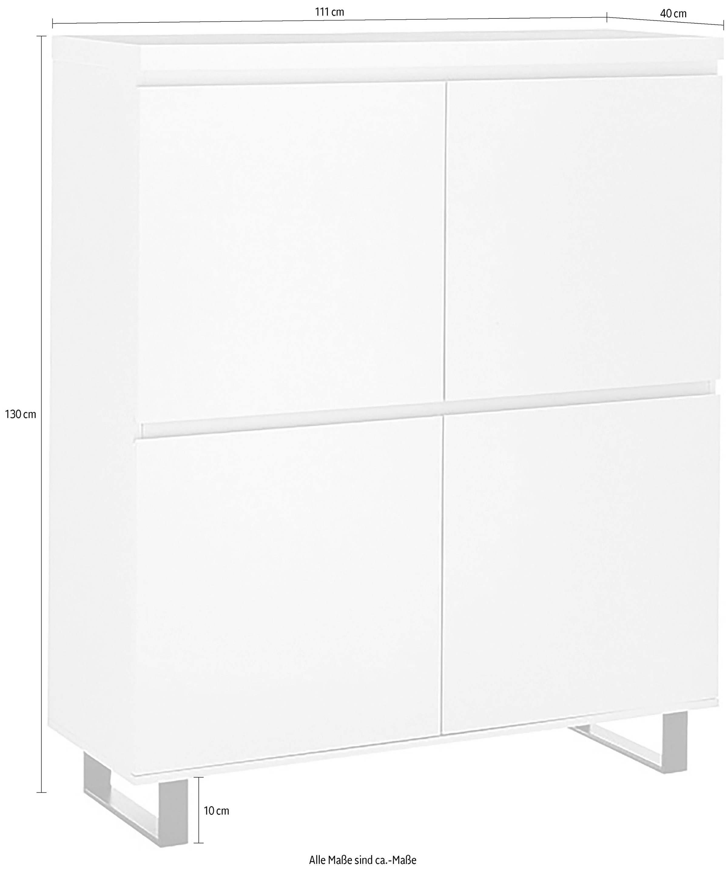 MCA furniture Highboard »AUSTIN Highboard«, Türen mit Dämpfung