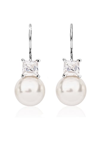 Nenalina Paar Ohrhänger »Synthetische Perle Zirkonia 925 Silber« kaufen