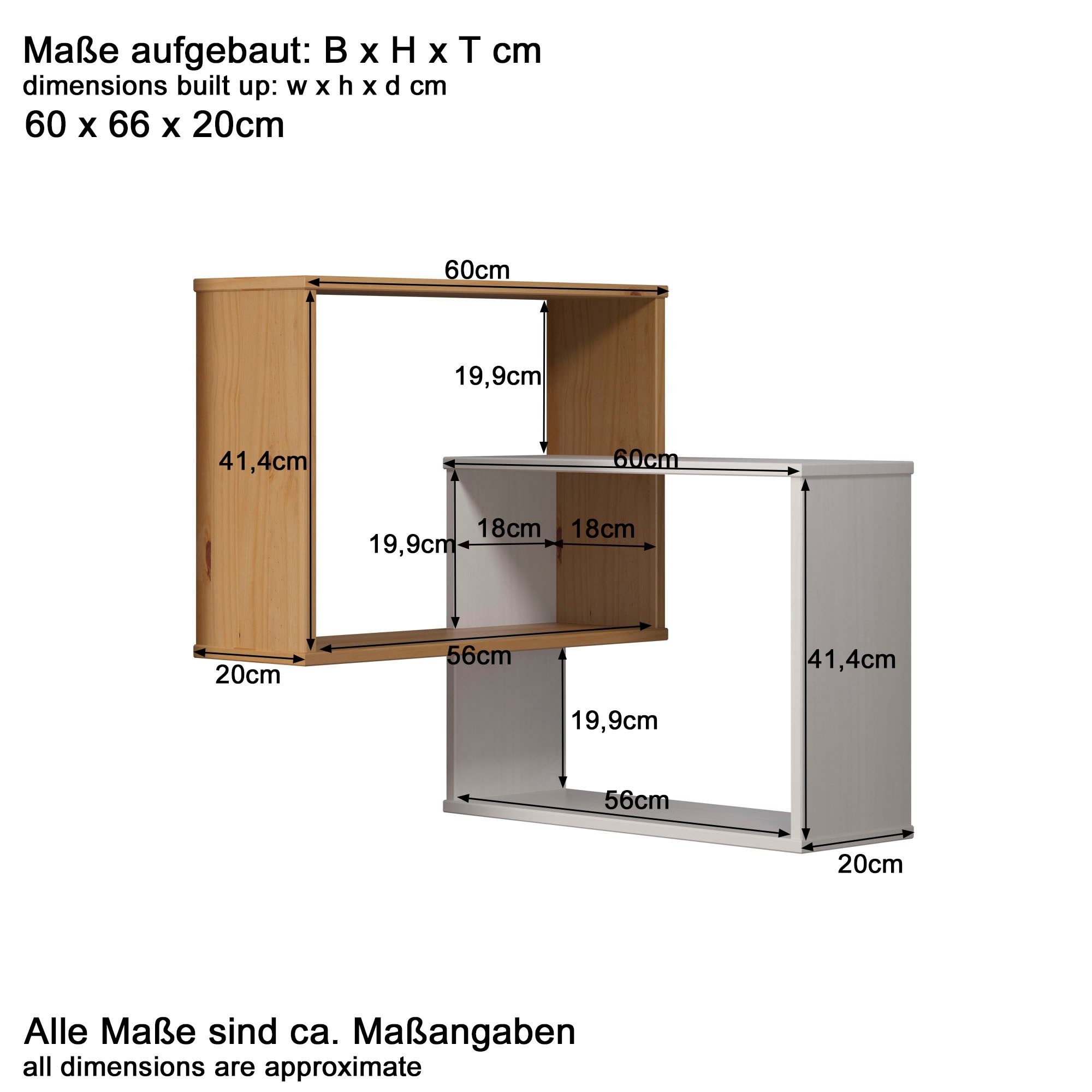 INTER-FURN Wandregal »Mestre«, Tolle Erweiterung der Interfurn Mestre Möbel