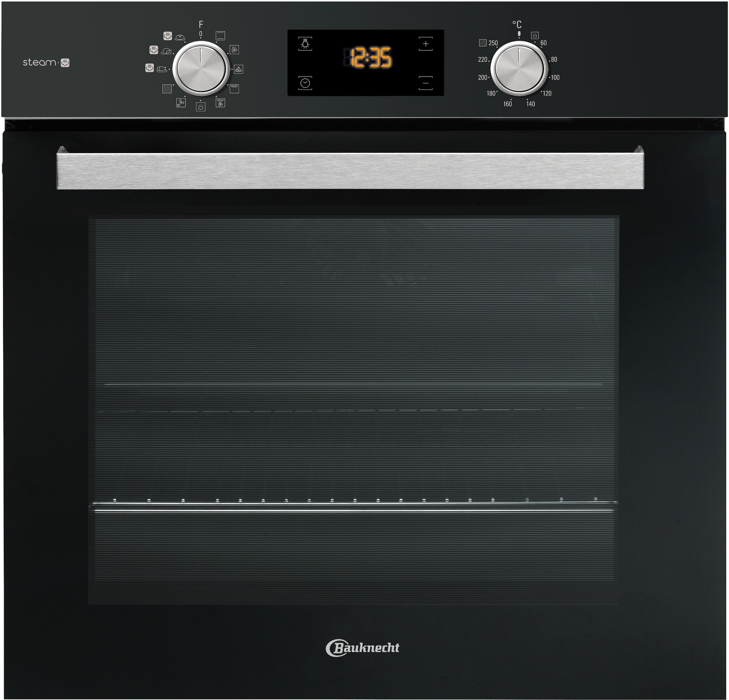 BAUKNECHT Pyrolyse Backofen  »BAK5S KP8V2 BLG«, mit 2-fach-Teleskopauszug, Pyrolyse-Selbstreinigung, Dampffunktion