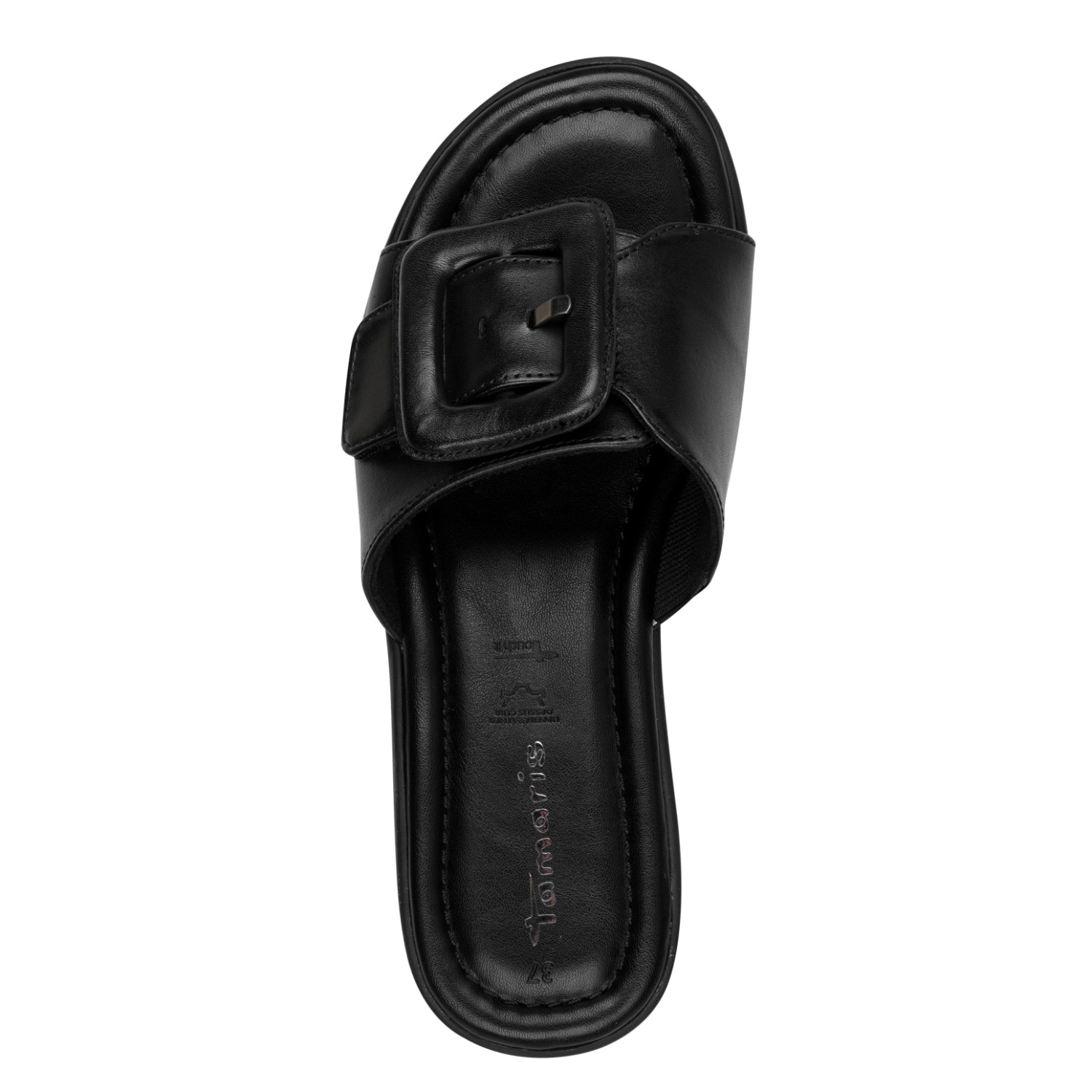 Tamaris Pantolette  Keilabsatz, Schlüpfschuh, Sommerschuh mit modischer Zierschnalle