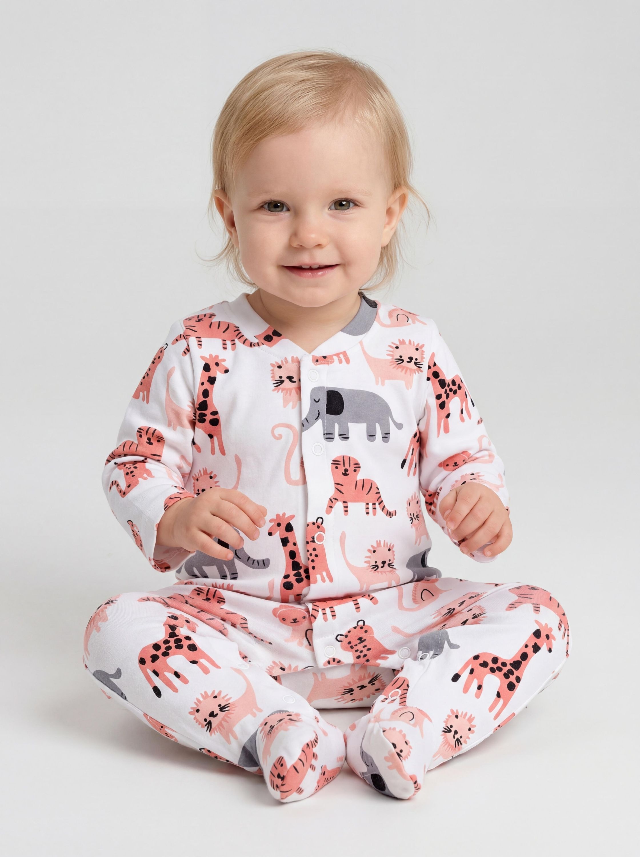 TupTam Strampler »Schlafstrampler Baby Mädchen Schlafstrampler mit Fuß 3er Pack«