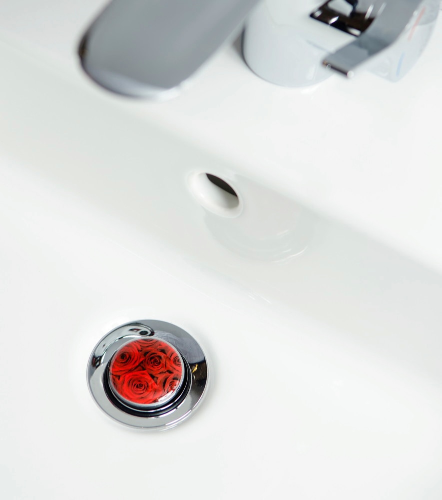 Sanilo Badaccessoire-Set »Rosen« bestehend aus WC-Sitz, Badteppich, Stöpsel, Seifenspender, WC-Bürste