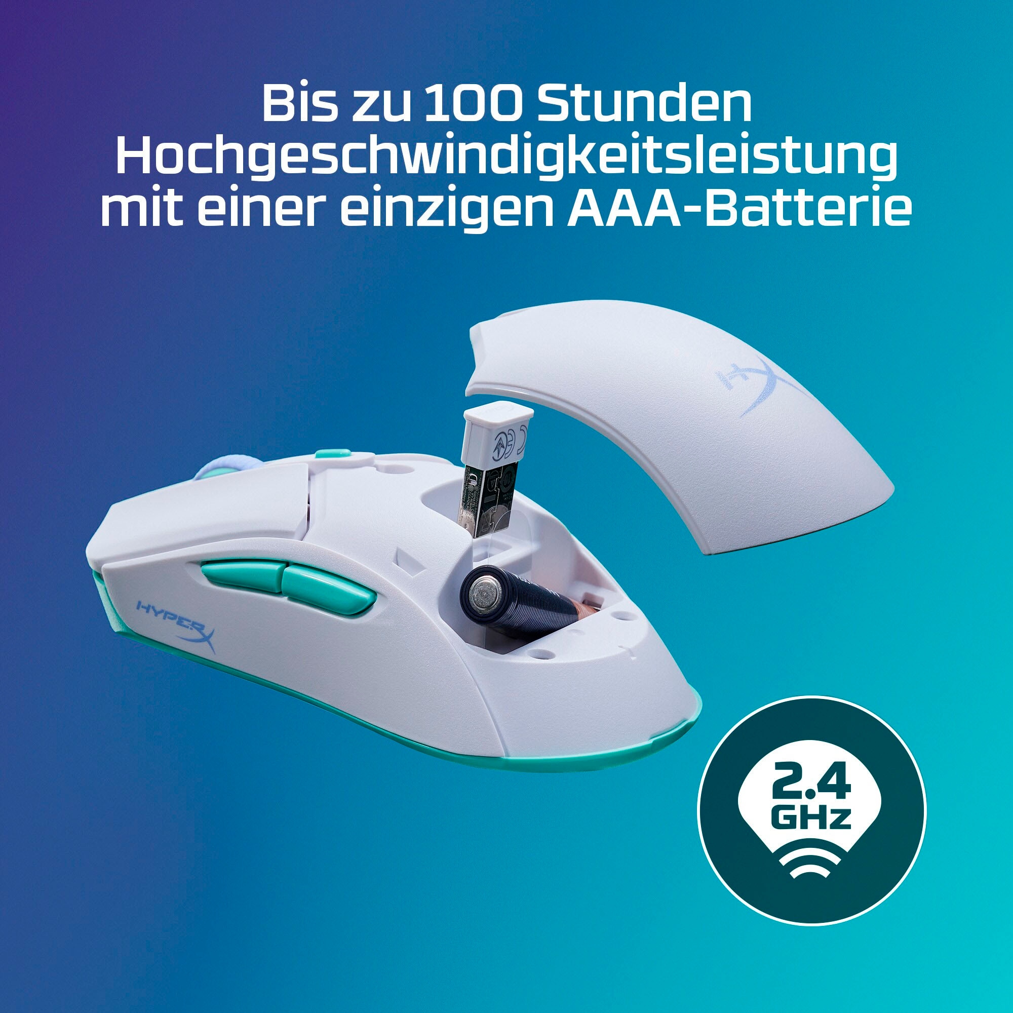 HyperX Gaming-Maus »Pulsefire Haste 2 Core Wireless«, Bluetooth-USB-Funk
