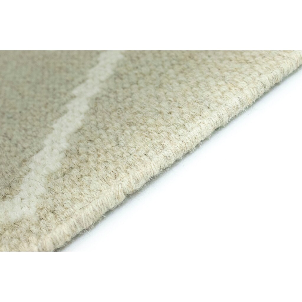 morgenland Wollteppich »Kelim Teppich handgewebt beige«, rechteckig