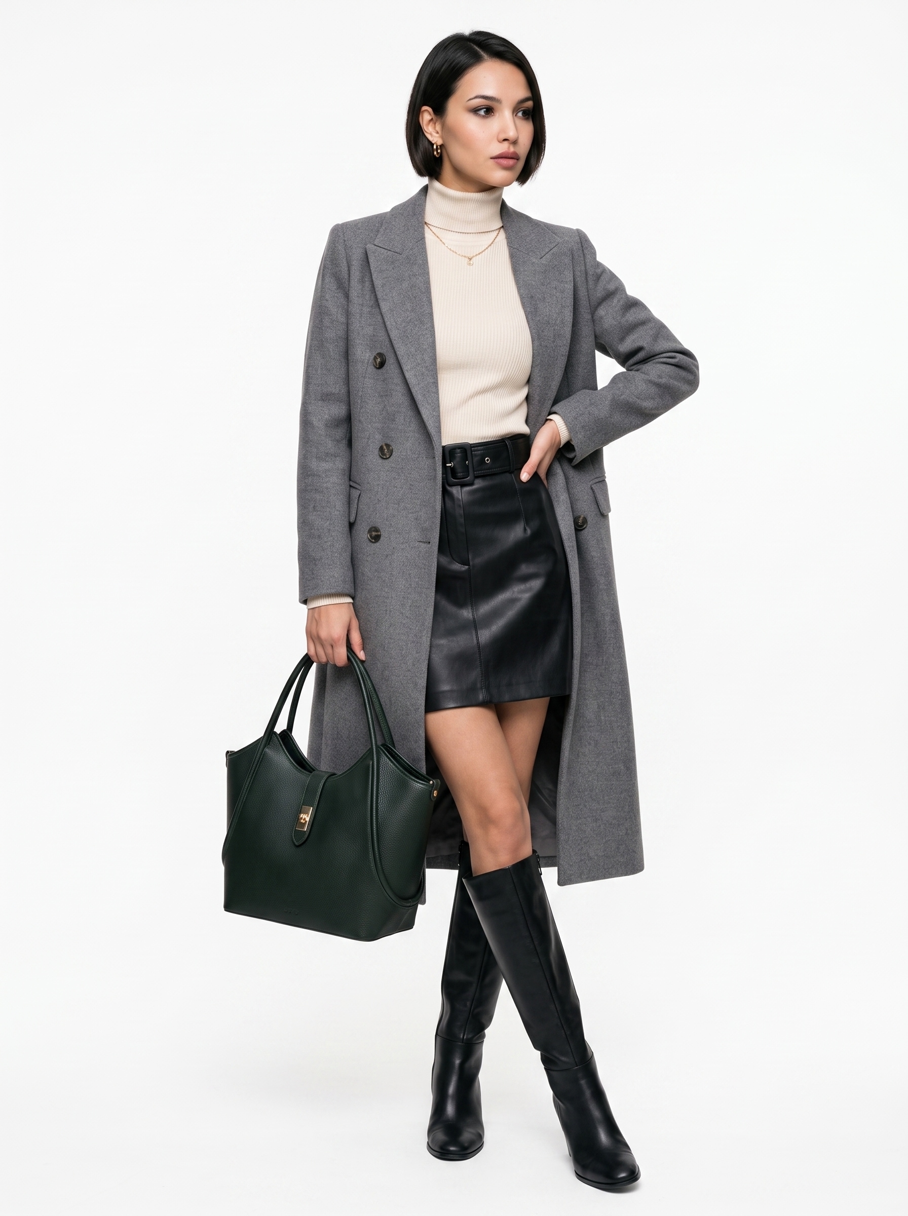 forty° Shopper »FORTY° Damen CALDRINA - L echt Leder, Made in Italy« echt Leder, Made in Italy
