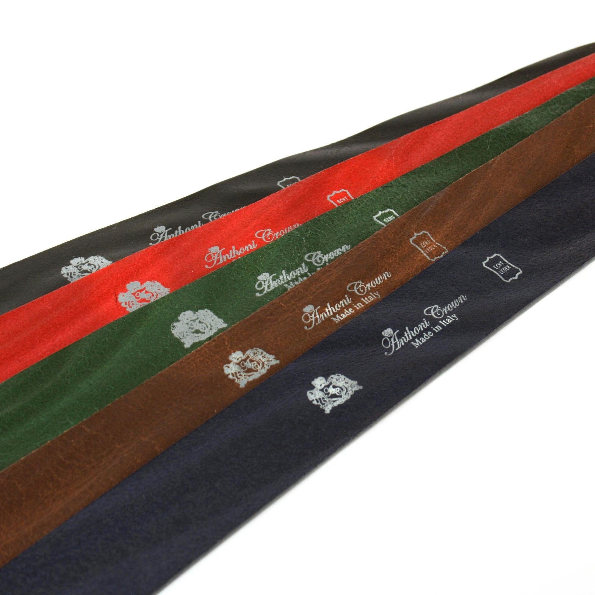 Anthoni Crown Ledergürtel, mit Form auf Rechnung klassische Schmuck-Schließe, aufwendiger bestellen