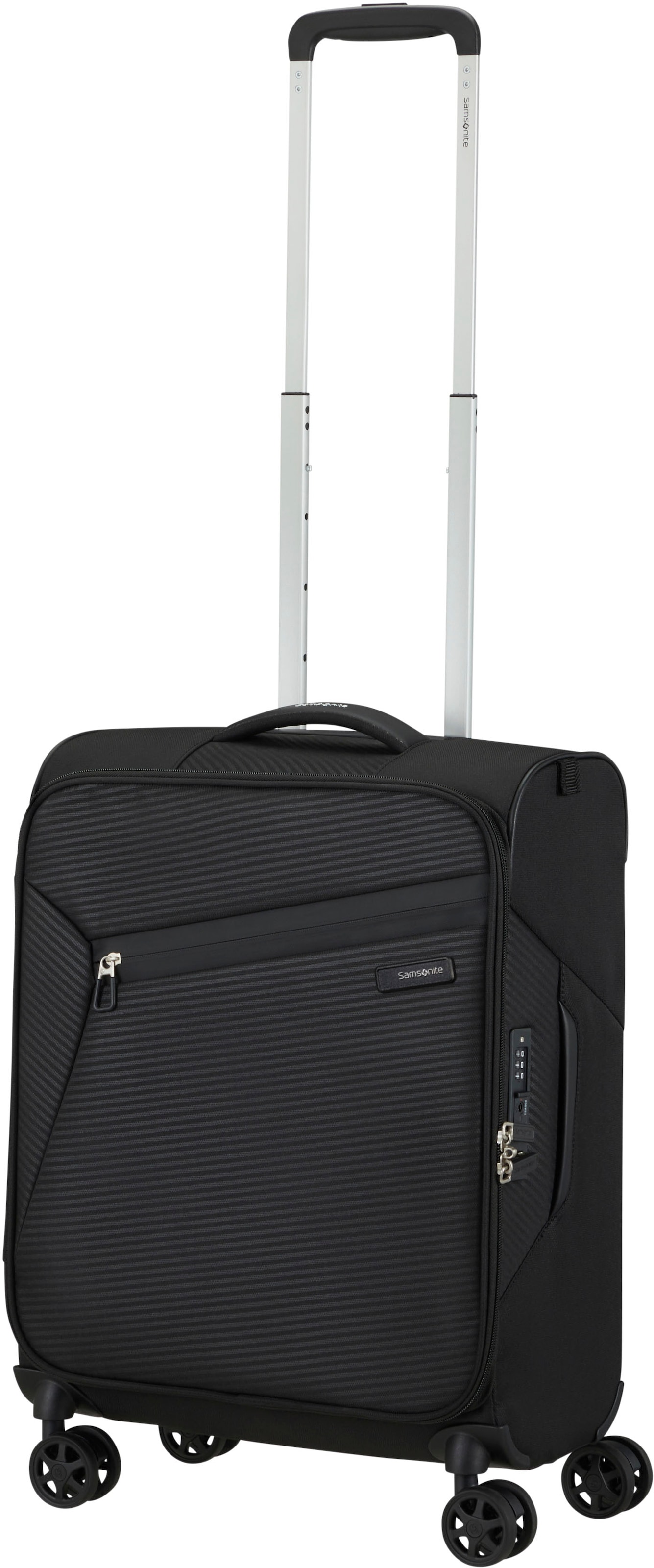 Samsonite Weichgepäck-Trolley »LITEBEAM, verschiedene Größen und Farben«, 4 Rollen, Reisekoffer Aufgabegepäck Trolley Volumenerweiterung bei M/L