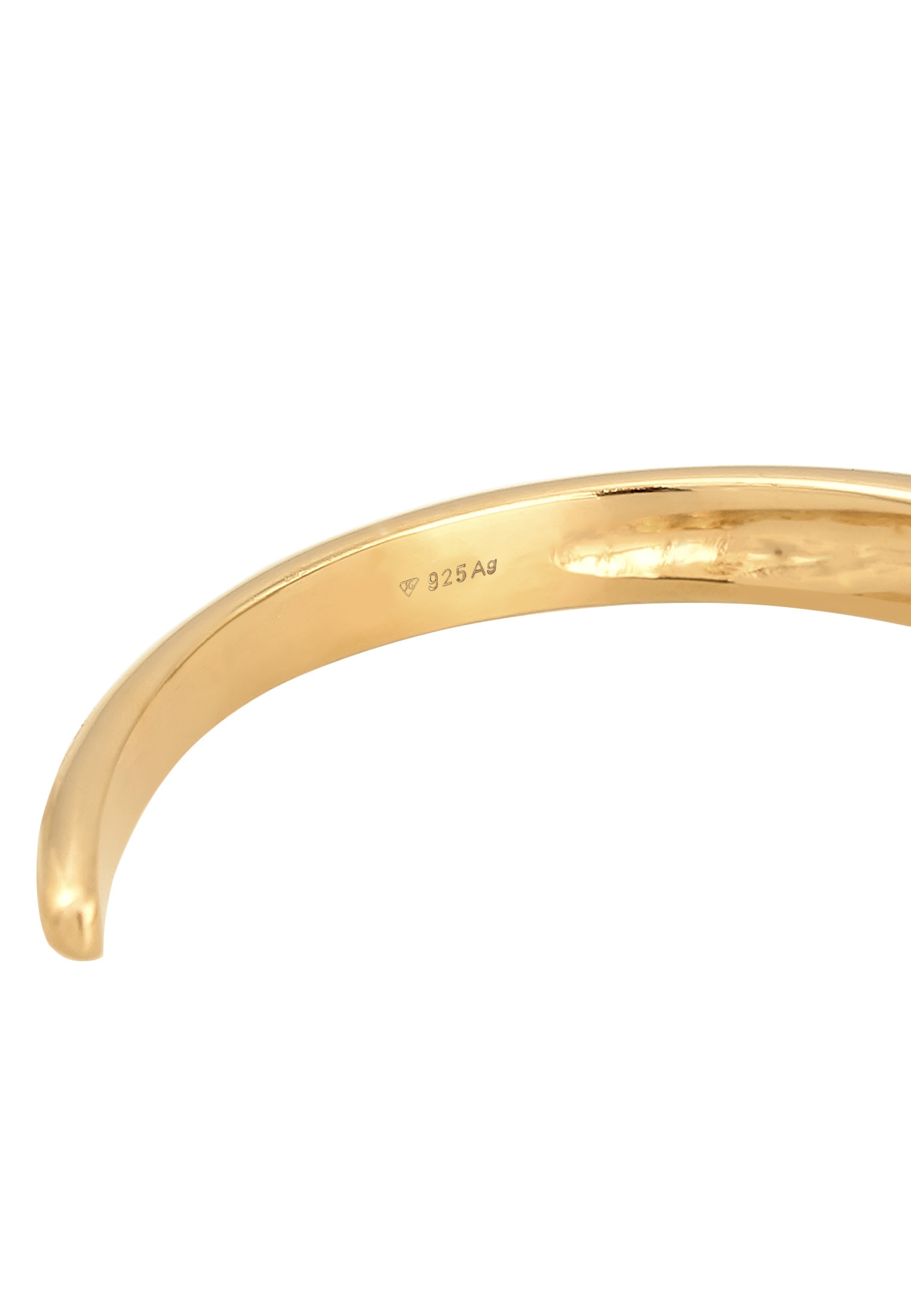 Elli Premium Armreif »Armband Armreif Offen Rund Glänzend Unisex 925 Silber«