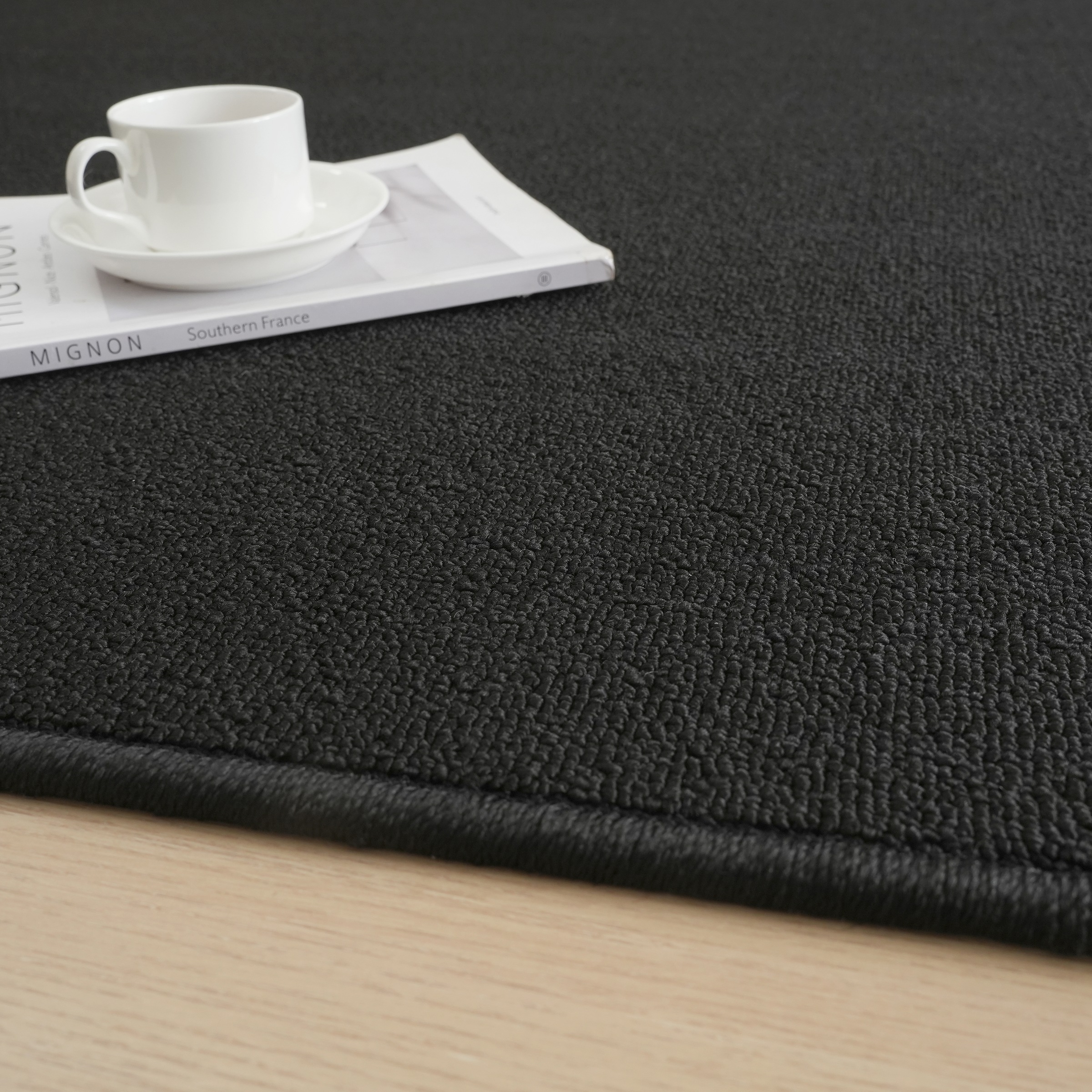 OTTO home Teppich »Jola, Uni-Farben, besonders dichte Qualität, Boho« rechteckig 10 mm Höhe Wohnzimmer, Schlafzimmer, Flur, Kinderzimmer, wasserabweisend