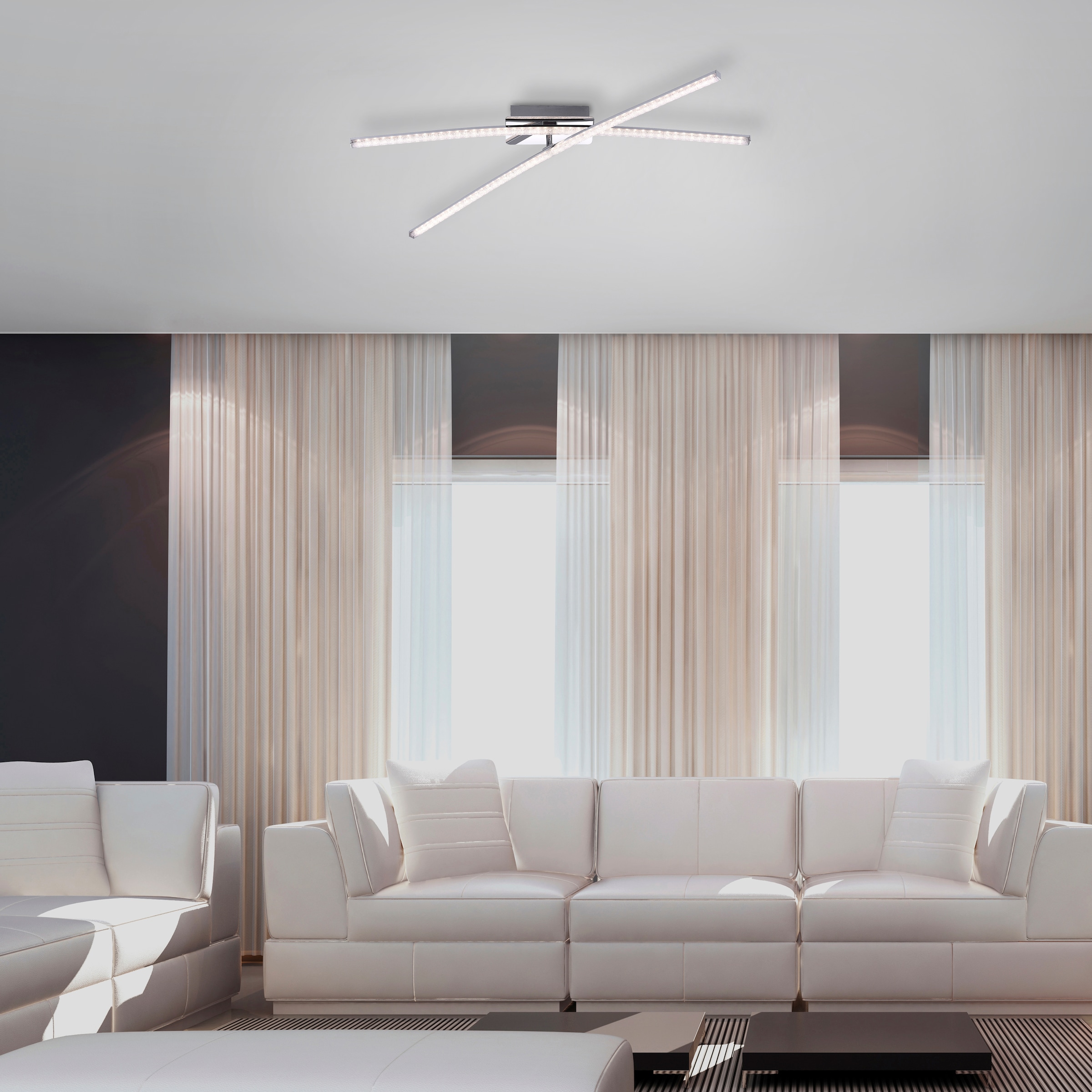 1 LED flammig-flammig, 3 »SIMON«, mit Deckenleuchte Direkt Leuchten | online XXL kaufen Garantie Jahren