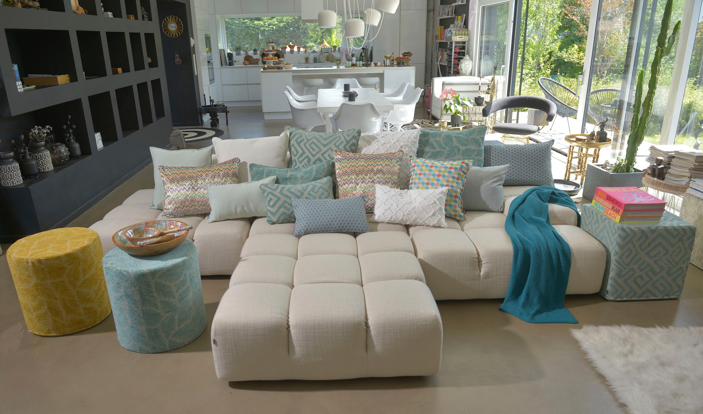 H.O.C.K. Dekokissen »Suzette« mit Biese, Kissenhülle mit Füllung, 1 Stück