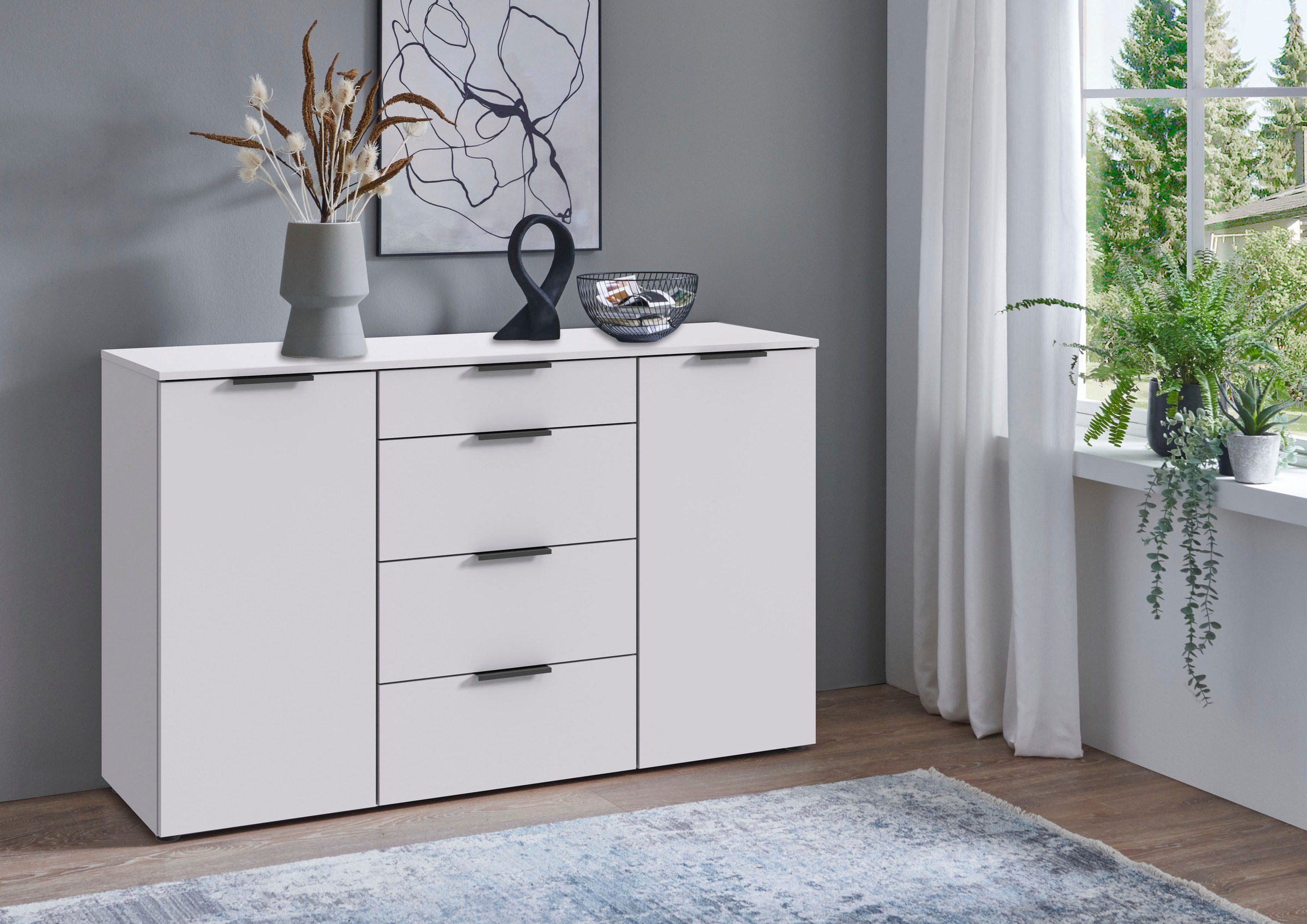 Wimex Kombikommode »Oxford by fresh to go, mit Schubladen, in 2 Größen«, (81 oder 135cm breit, 92cm hoch, 41cm tief), Mit Soft-close Beschlägen, Kommode Made in Germany