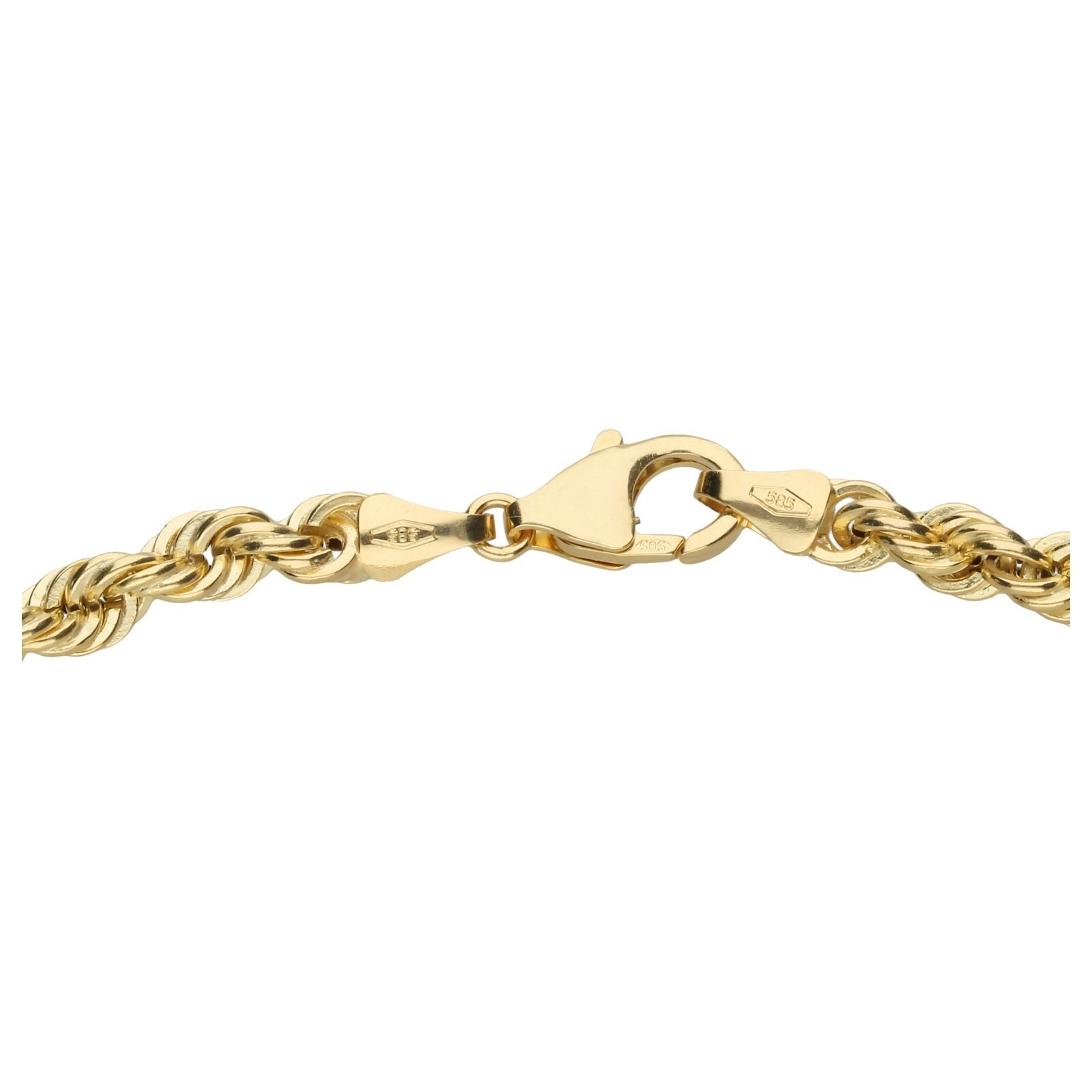 585« Merano »Armband Kordelkette, ♕ Gold Armband Luigi hohl, bei