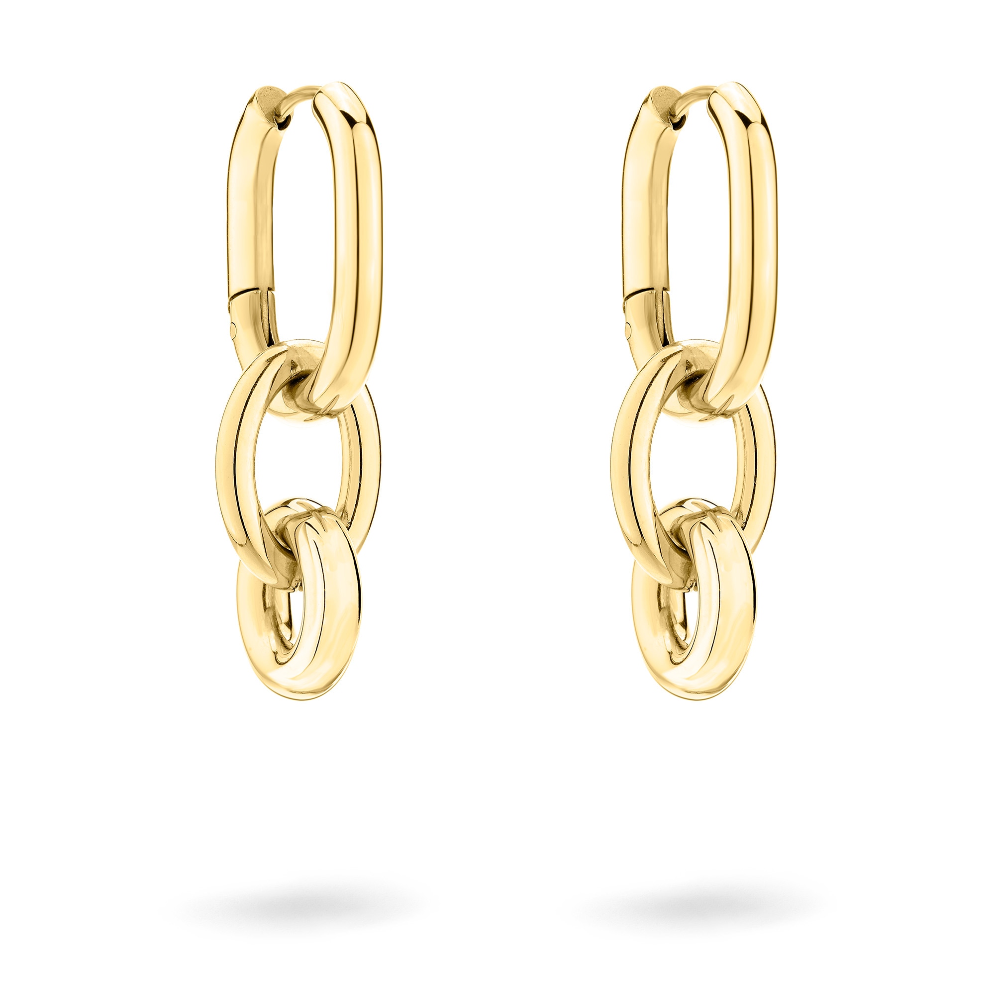 Liebeskind Berlin Paar Creolen »Schmuck Geschenk Edelstahl Ohrringe Modern Knot« Einhänger abnehmbar