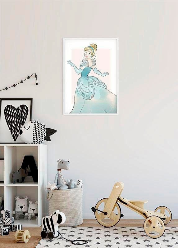 Komar Bild »Cinderella Beauty«, Disney, (1 St.), Wandbild zur Dekoration im Kinderzimmer - ohne Rahmen