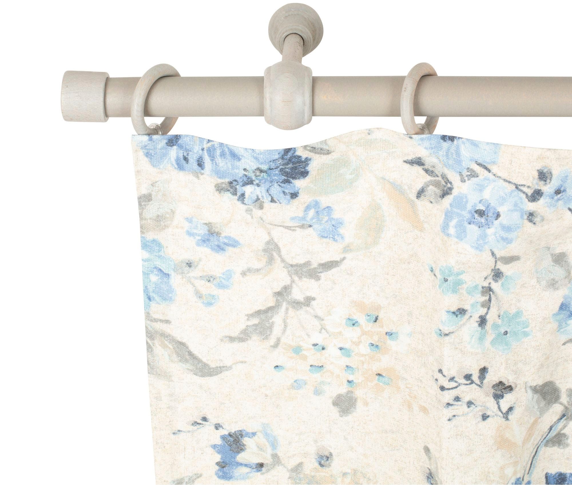 SN DECO GROUP Gardinenstange »Cafiro« 1 läufig-läufig Fixmaß 28 mm, Holz, verschiedene Längen und Farben, Komplettset