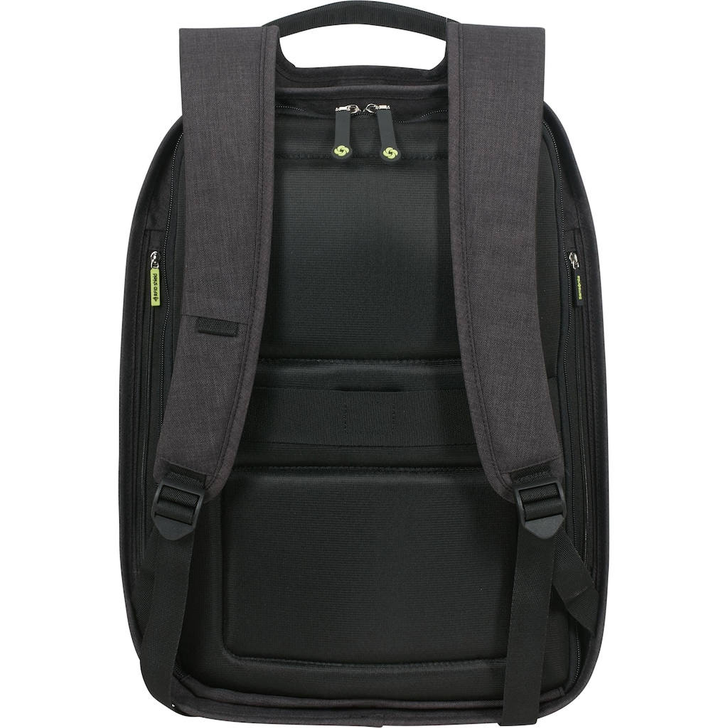 Samsonite Laptoprucksack »Securipak, black steel«, Reflektoren