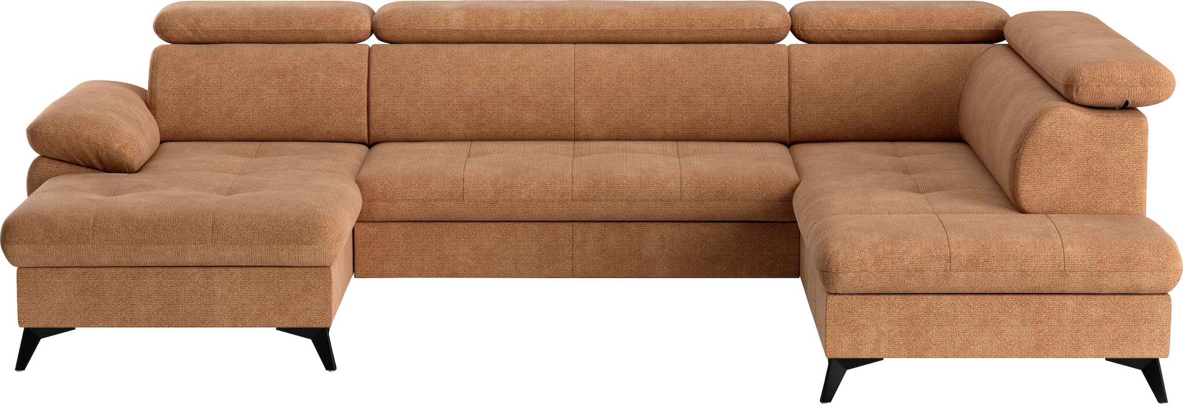 COTTA Wohnlandschaft »Hudson U-Form«, mit Kopfteilverstellung, wahlweise mit Bettfunktion & Bettkasten
