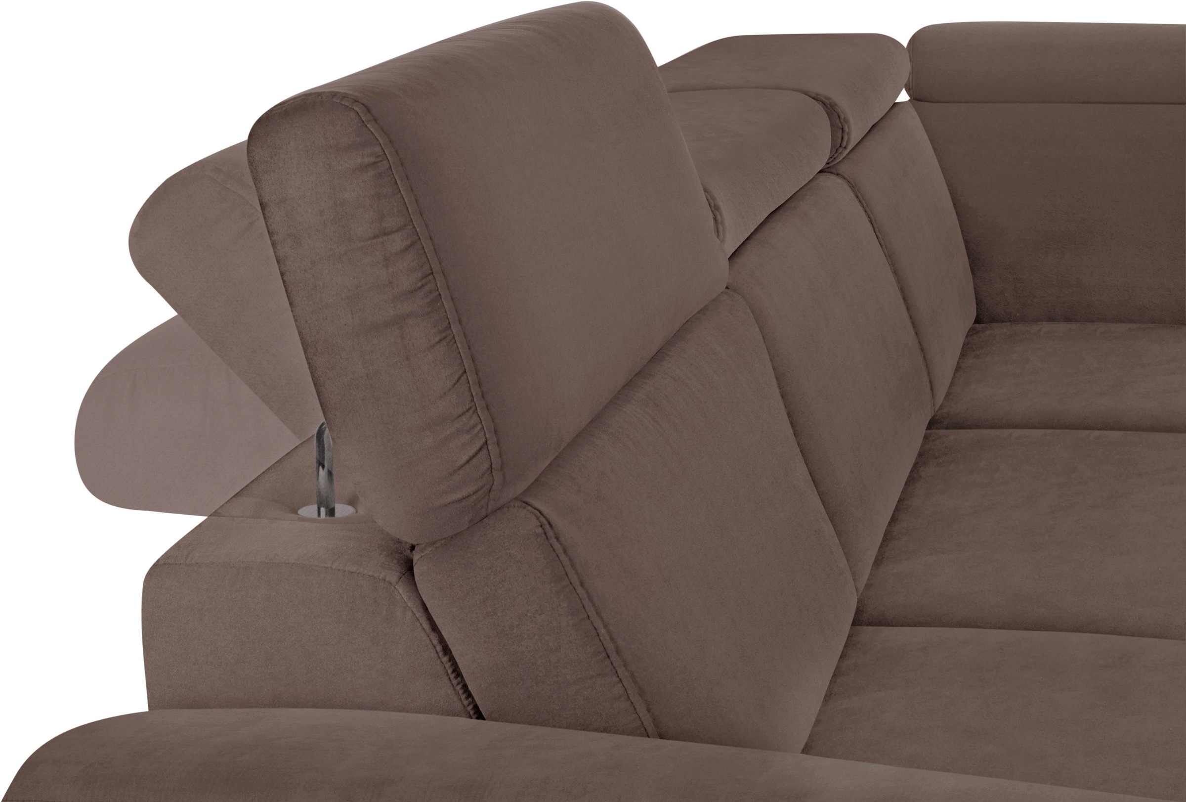 sit&more Ecksofa, inklusive Kopfteilverstellung, wahlweise mit Bettfunktion und Bettkasten