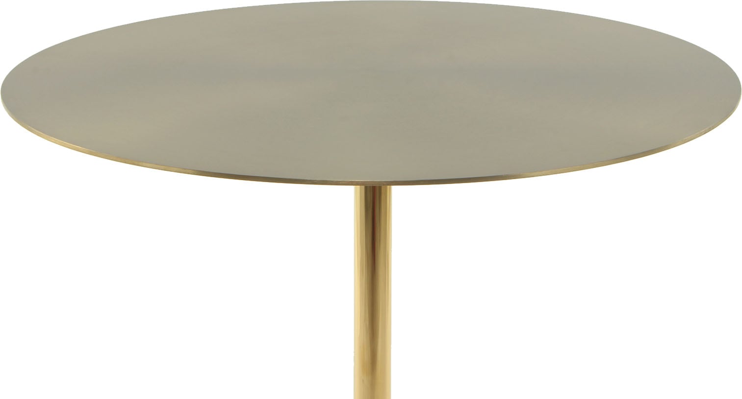 Kayoom Beistelltisch »Oscar 325, Ausgestattet mit stabilem Marmorfuß,  Edelstahl-Gestell« 1 Stk. tlg. Stabiler Marmorfuß, runde Ablagefläche und Gestell aus Edelstahl