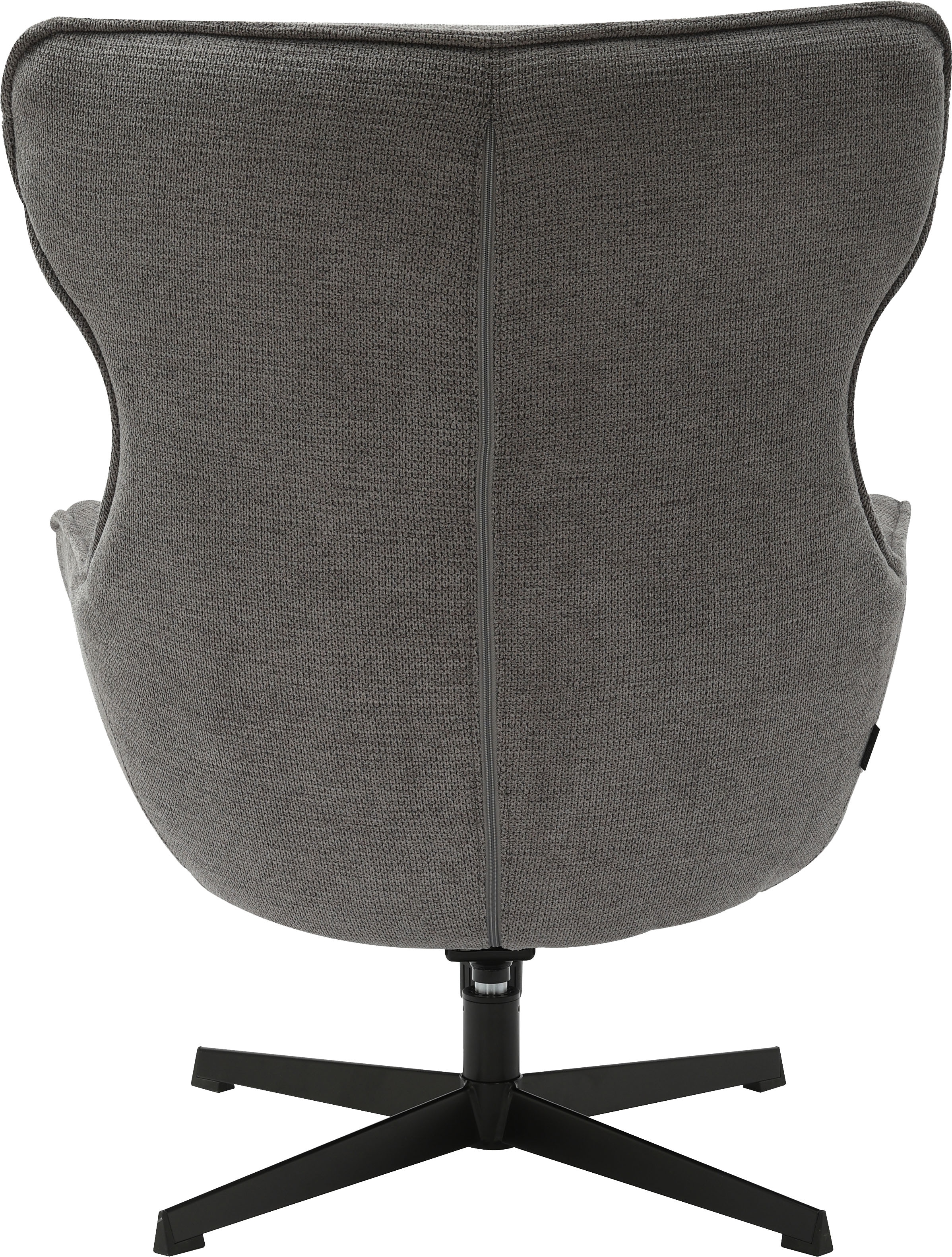INOSIGN Drehsessel »DEGAN Ohrensessel mit Hocker im Set«, Relaxsessel mit 360-Grad-Drehfunktion u. Hocker, Webstoff