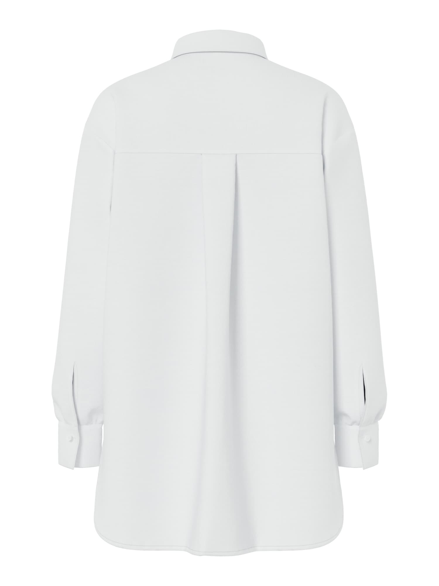 pieces Hemdbluse »PCMELIA LS LOOSE SHIRT WVN NOOS BC« mit abgerundetem Saum