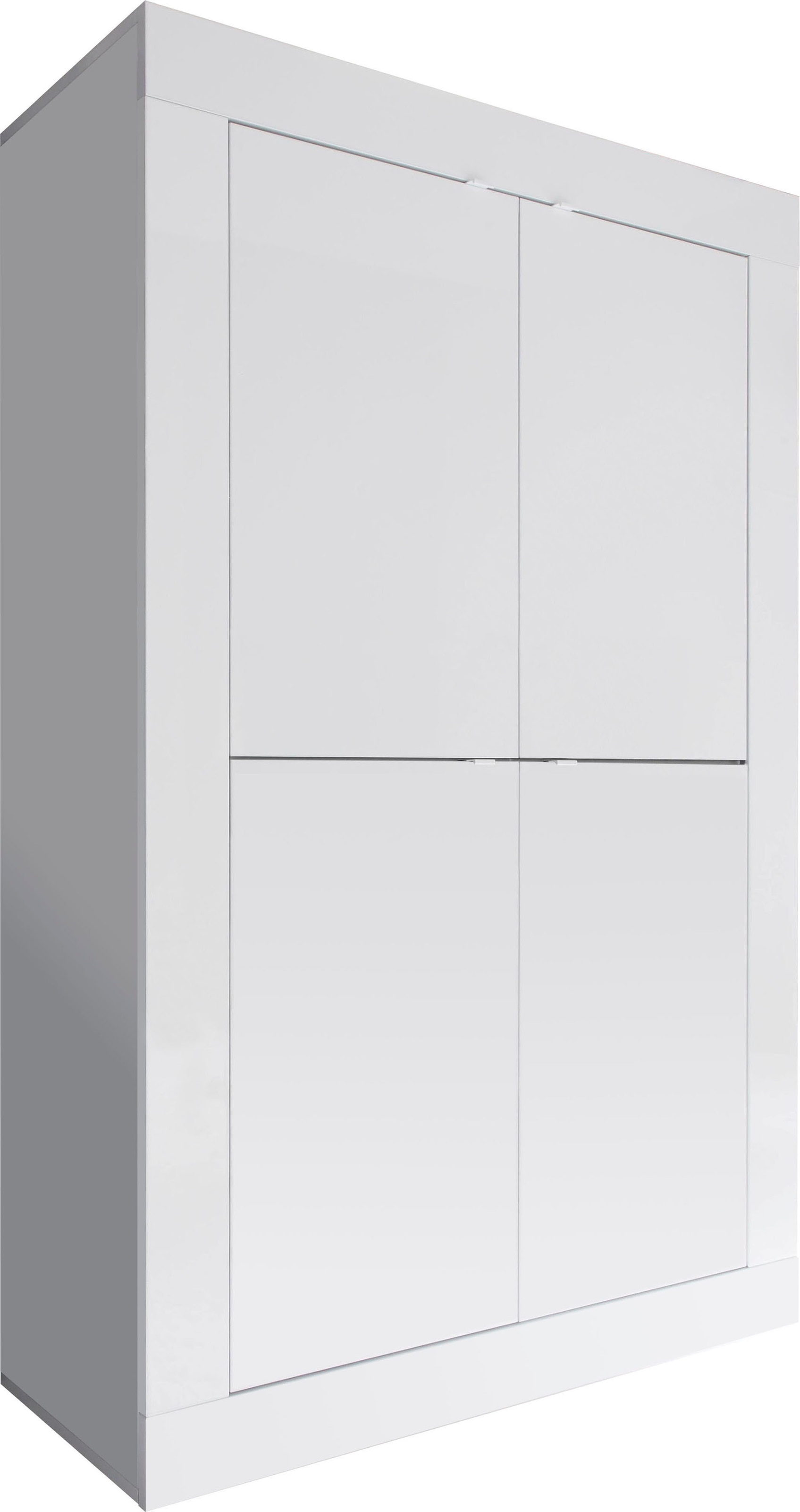 INOSIGN Highboard »Basic Höhe 162 cm, Breite 102 cm, Kommode 4 Türen, Hochkommode«, Metallgriff, moderne Rahmenoptik, viel Stauraum, Farbauswahl