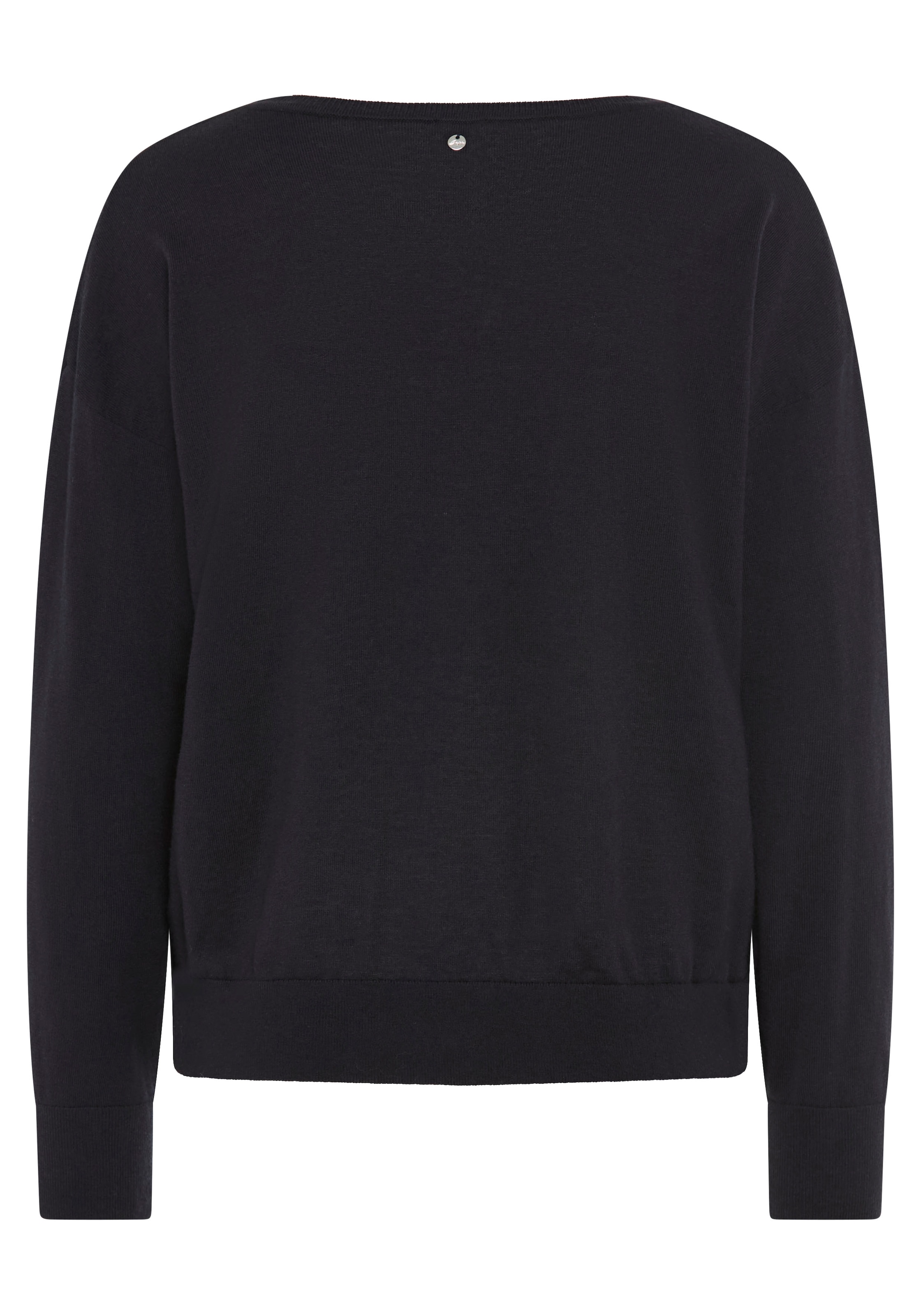 BOSS ORANGE Strickpullover »Fettuccini Premium Damenmode«, V-Ausschnitt mit Spitzendetails