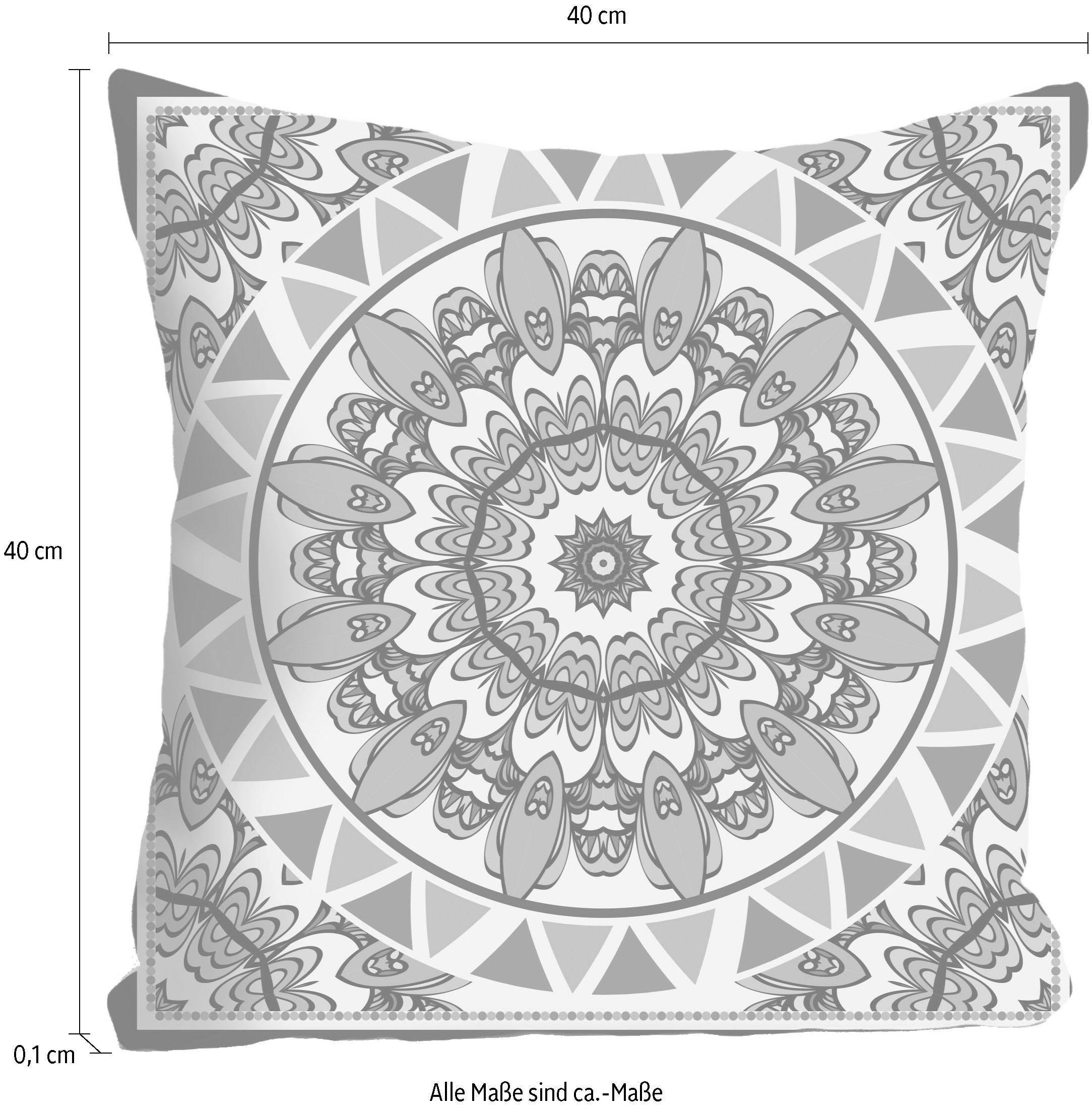 queence Dekokissen »»Mandala«,« Kissenhülle ohne Füllung, 1 Stück
