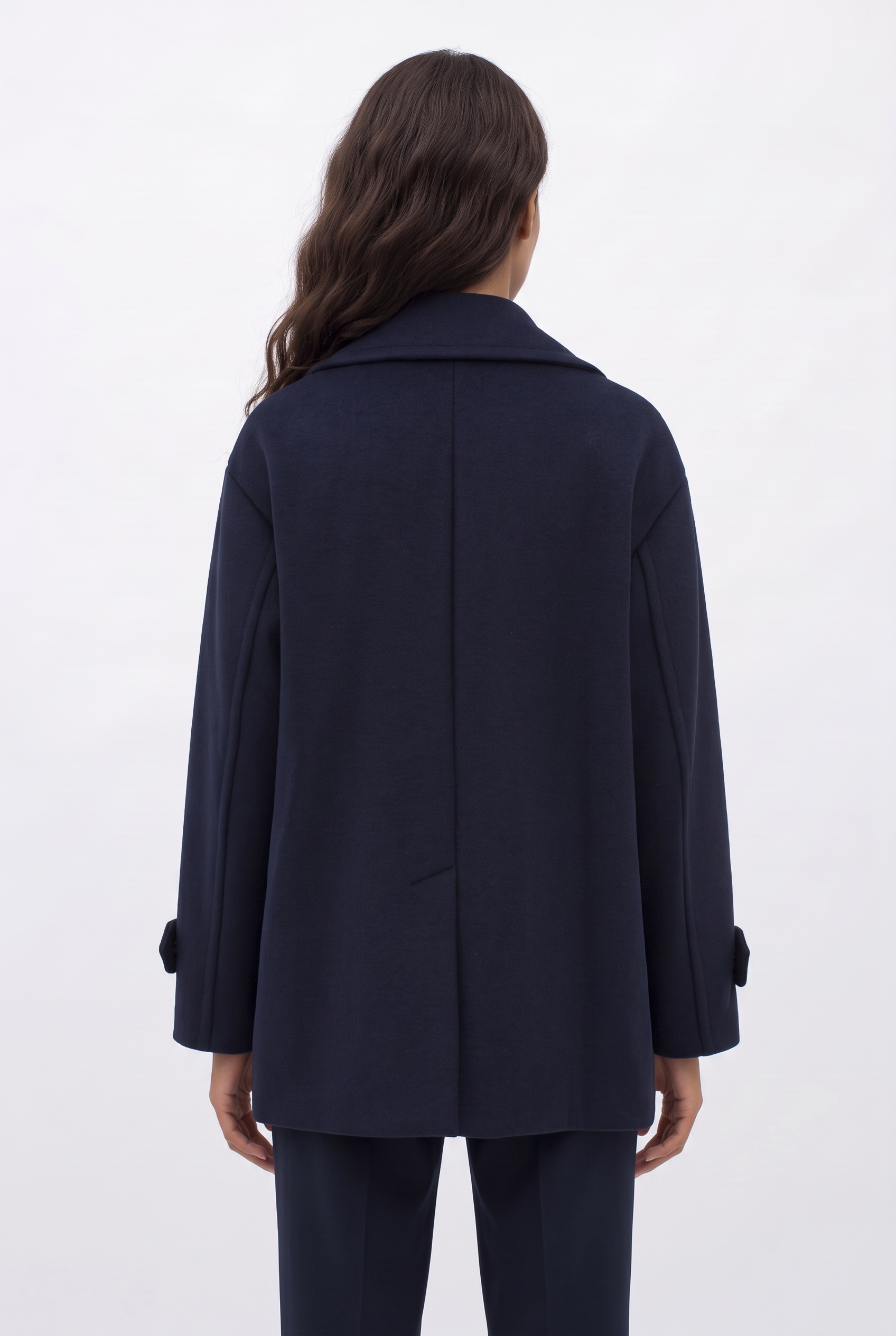 BOSS ORANGE Kurzmantel »Cisabena Premium Damenmode« mit Wollanteil, Relaxed Fit