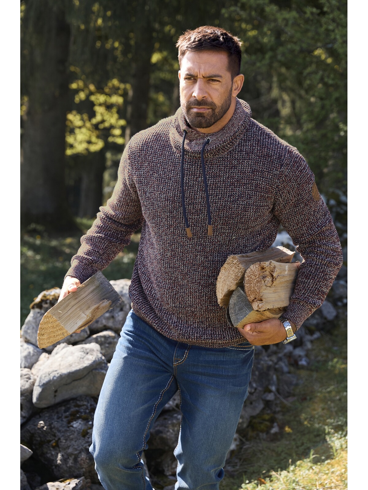 Jan Vanderstorm Schalkragenpullover »Pullover LARNO«